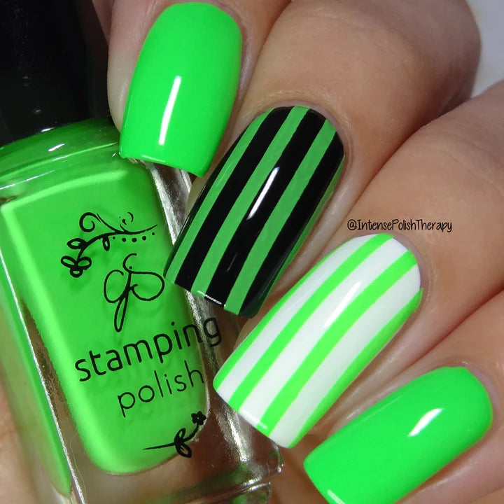 Clear Jelly Stamper Polish - CJS 012 Glee Tree Green - Creata Beauty - Professional Beauty Products