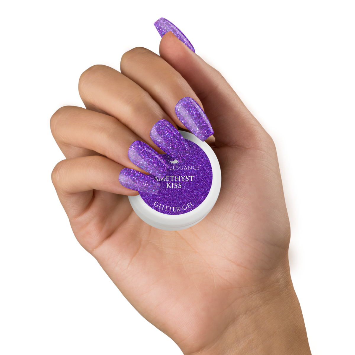 Light Elegance Glitter Gel - Amethyst Kiss - Creata Beauty - Professional Beauty Products