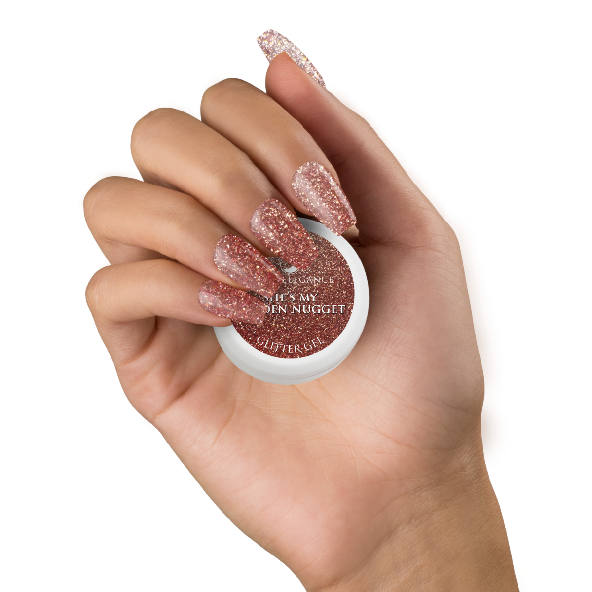 Light Elegance Glitter Gel - She's My Golden Nugget