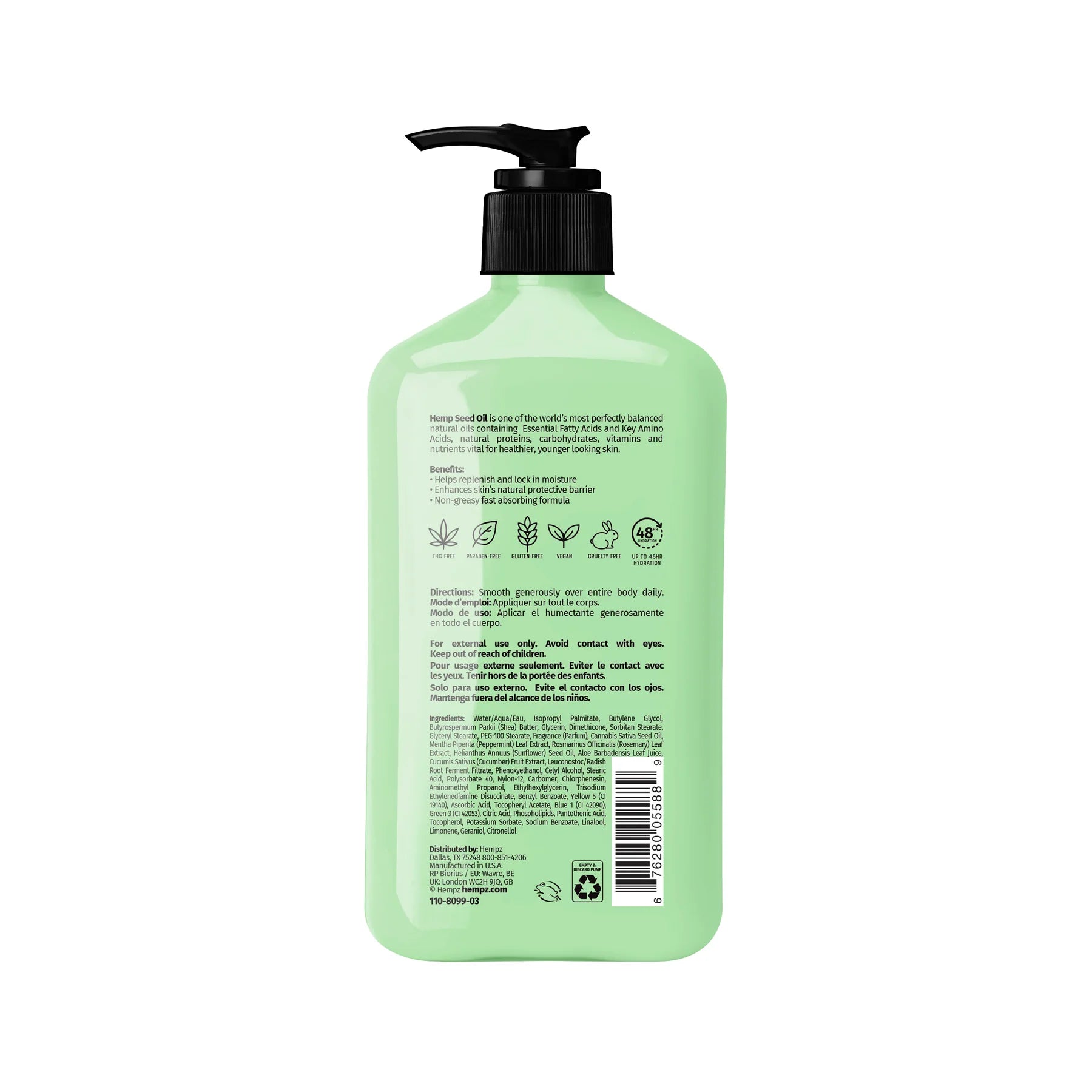 Hempz - Rosemary & Mint Herbal Body Moisturizer - Creata Beauty - Professional Beauty Products