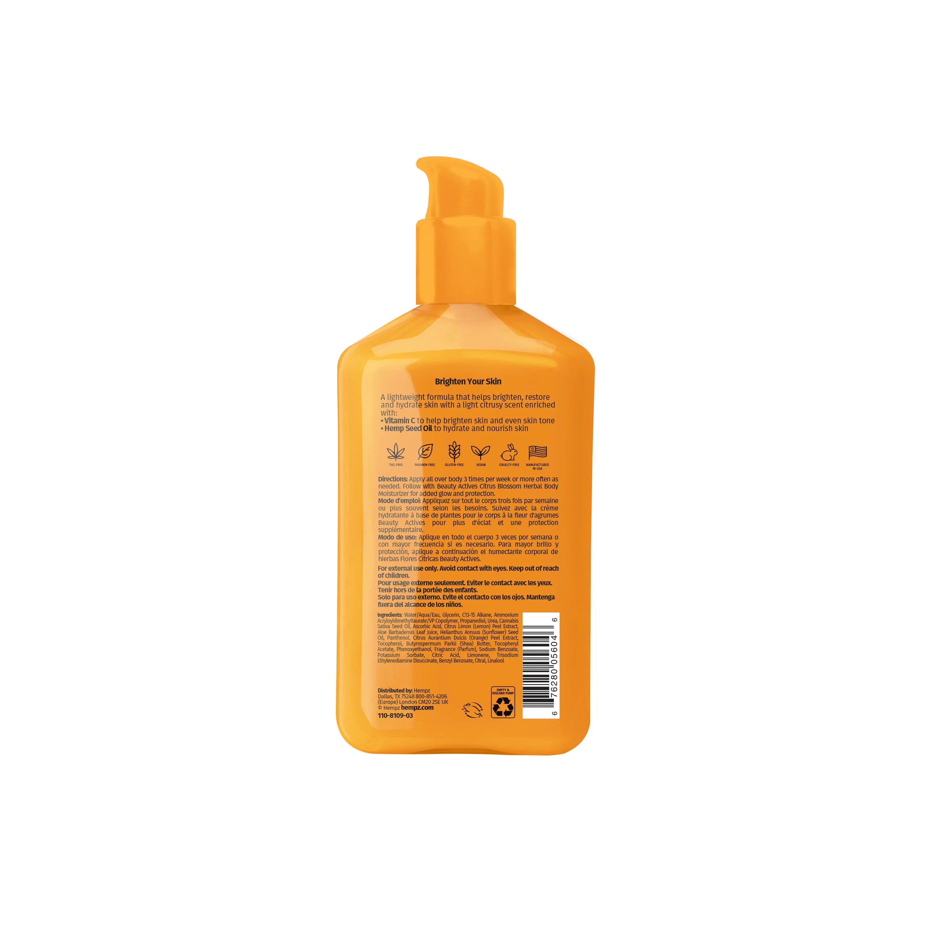 Hempz - Beauty Actives Citrus Blossom Herbal Body Serum with Vitamin C