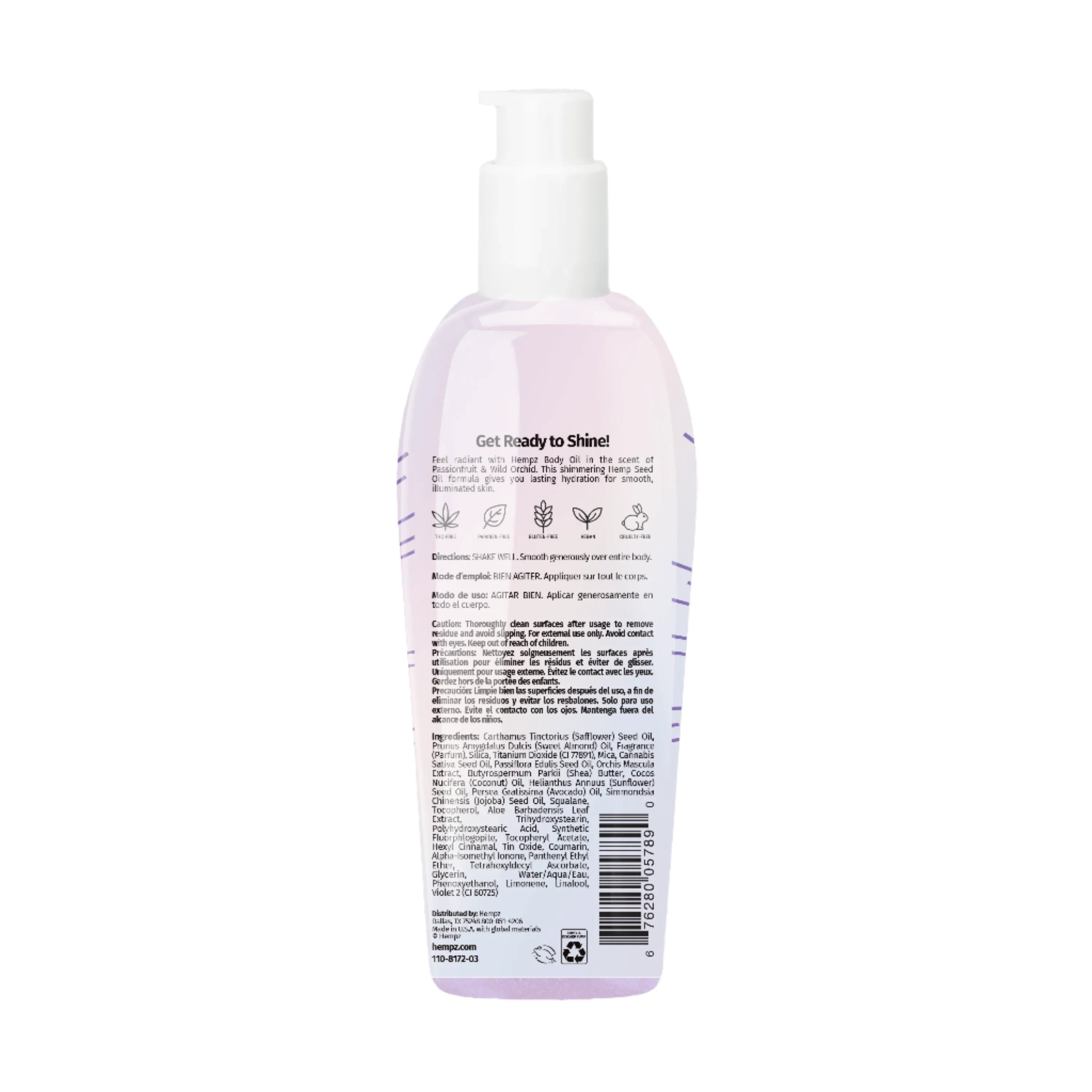 Hempz - Star Dust Herbal Body Oil 6.76 oz.