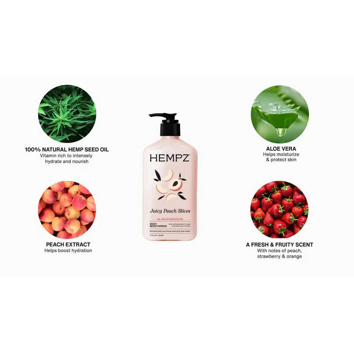 Hempz - Juicy Peach Slices Body Moisturizer