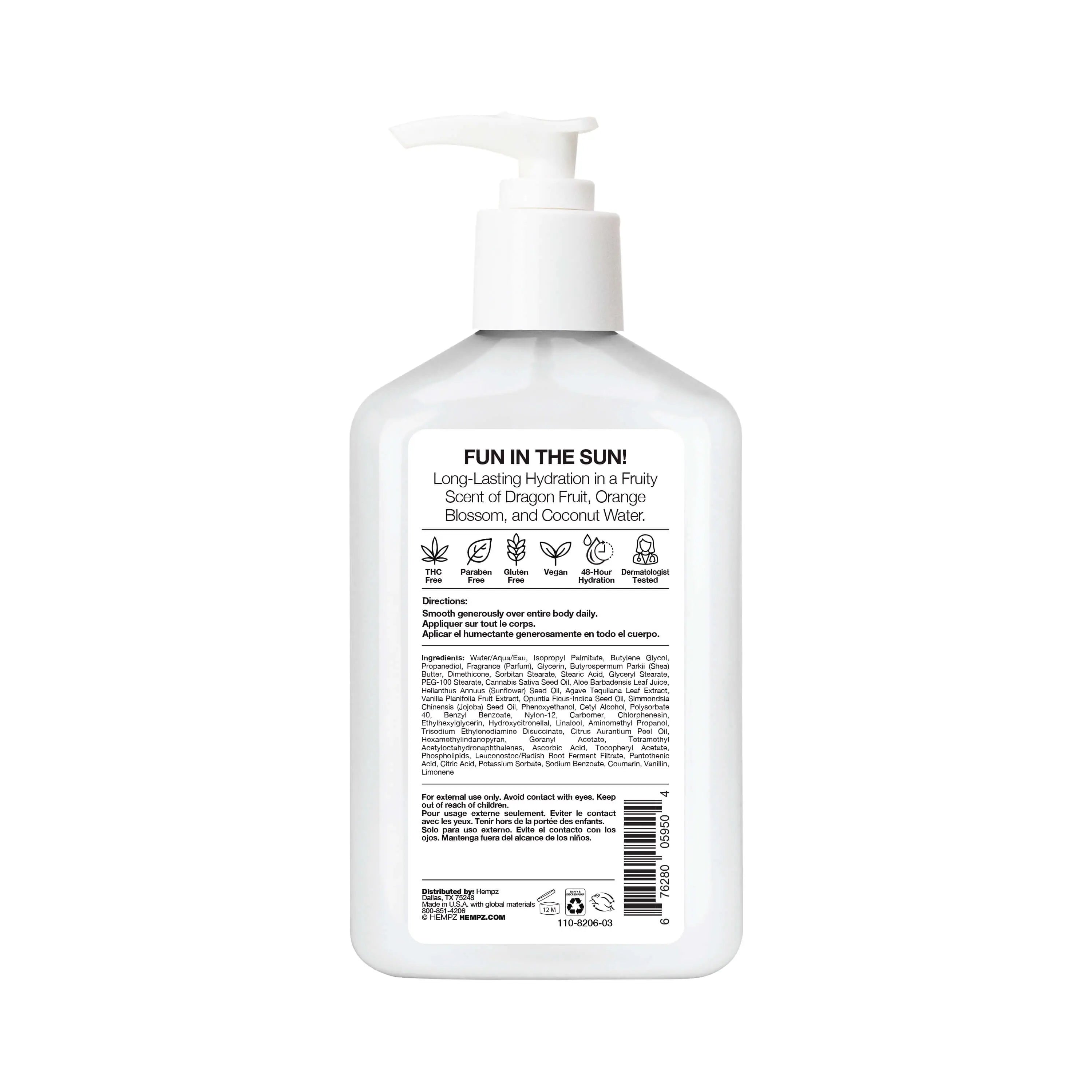 Hempz - Palm Breeze Body Moisturizer 8.5oz