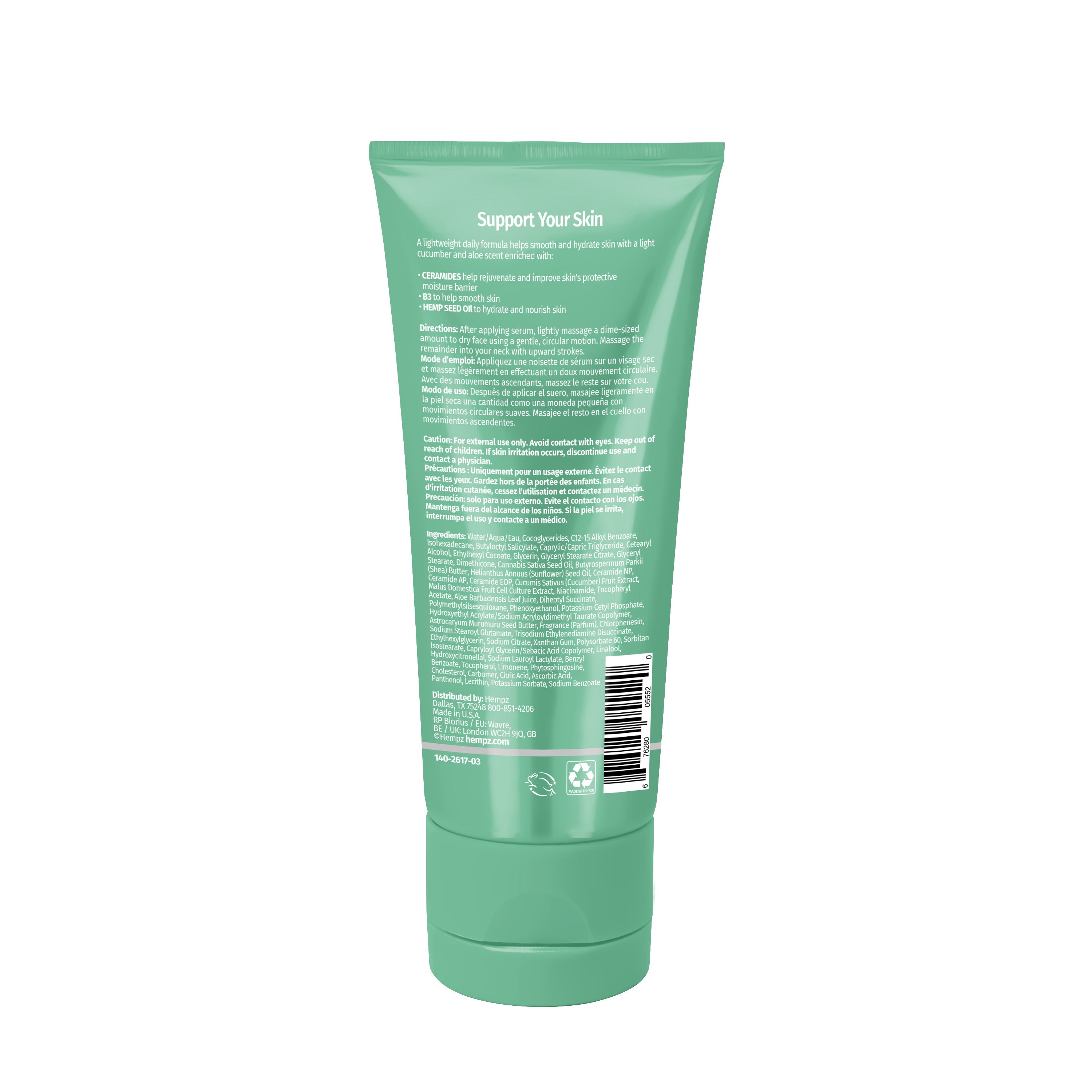 Hempz - Cucumber & Aloe Smoothing Daily Moisturizer 3 oz. - Creata Beauty - Professional Beauty Products
