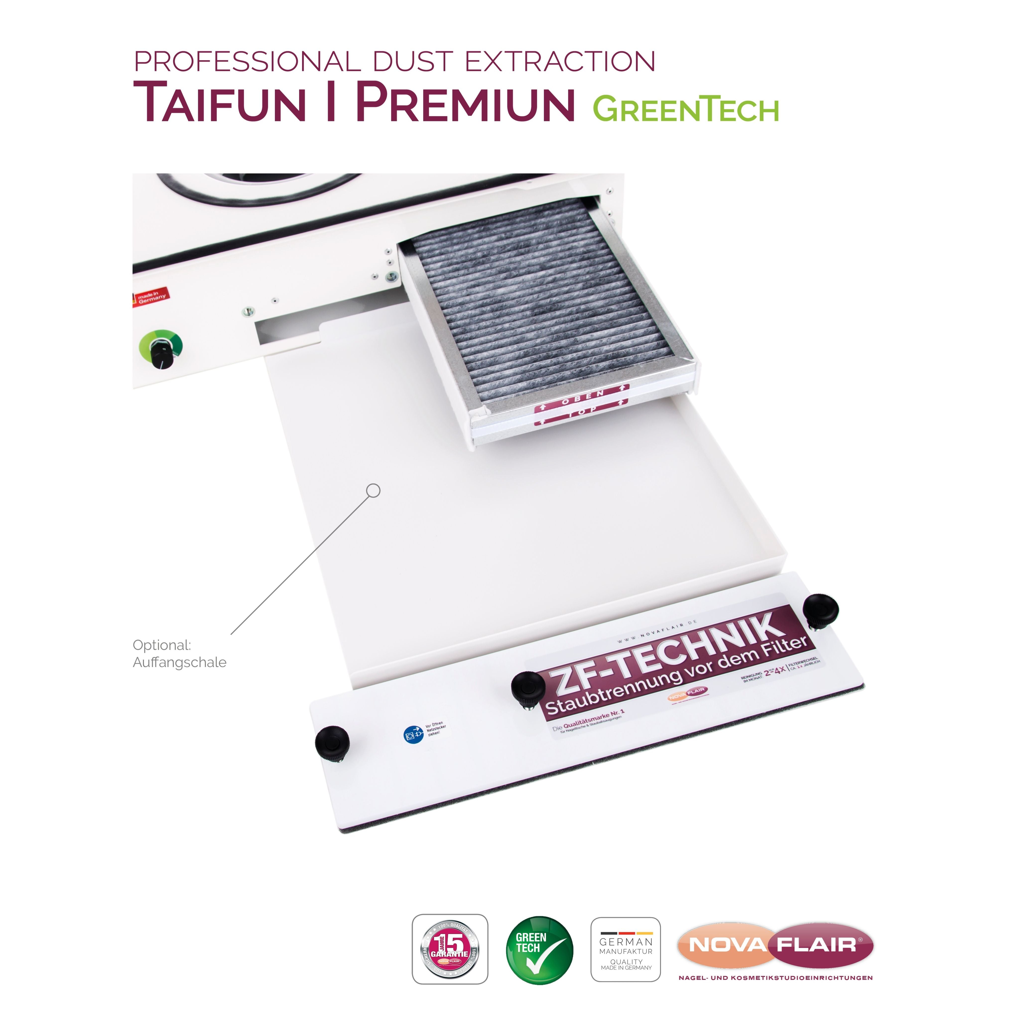 Nova Flair Taifun T1 Dust Collector - Creata Beauty - Professional Beauty Products
