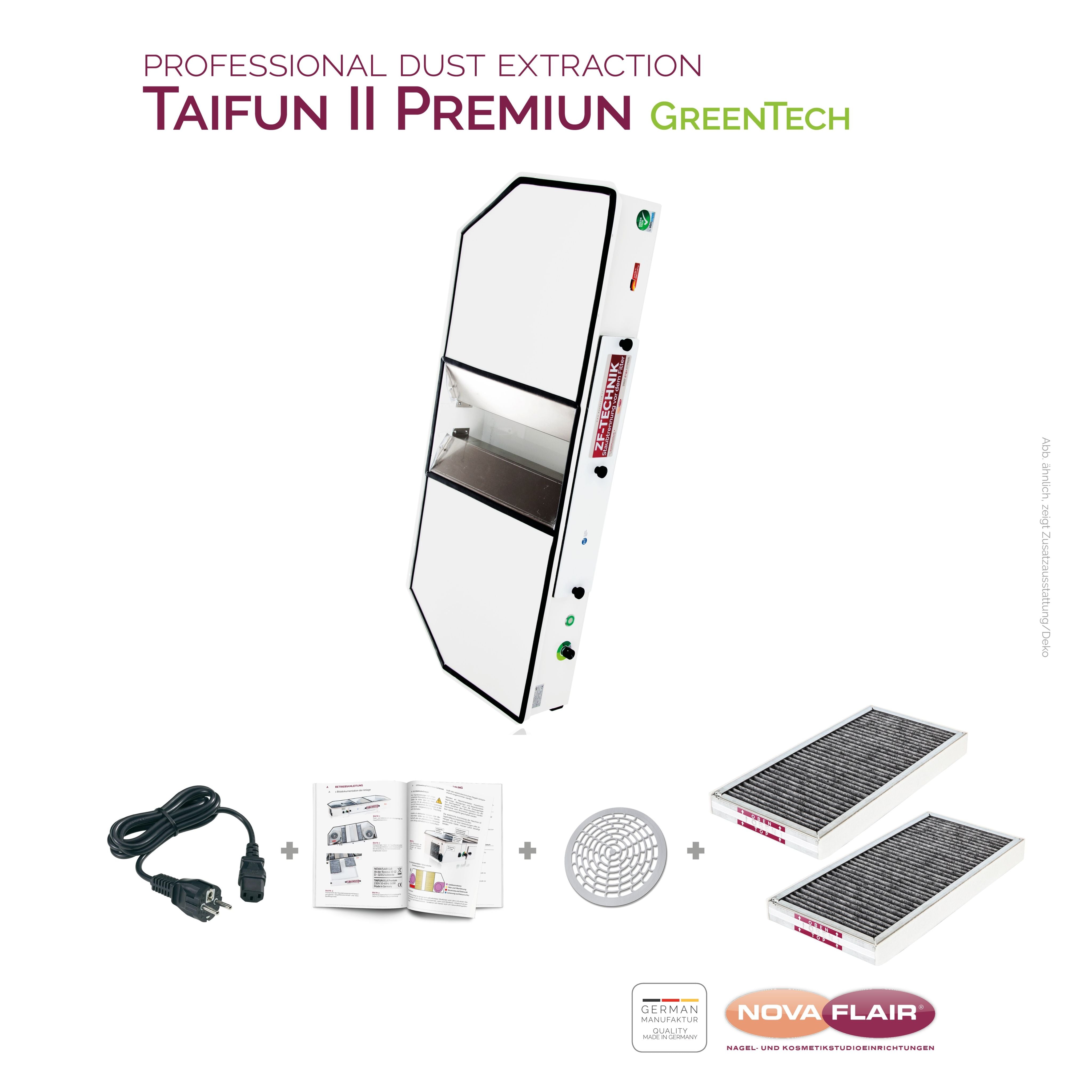 Nova Flair Taifun T2 Dust Collector - Creata Beauty - Professional Beauty Products