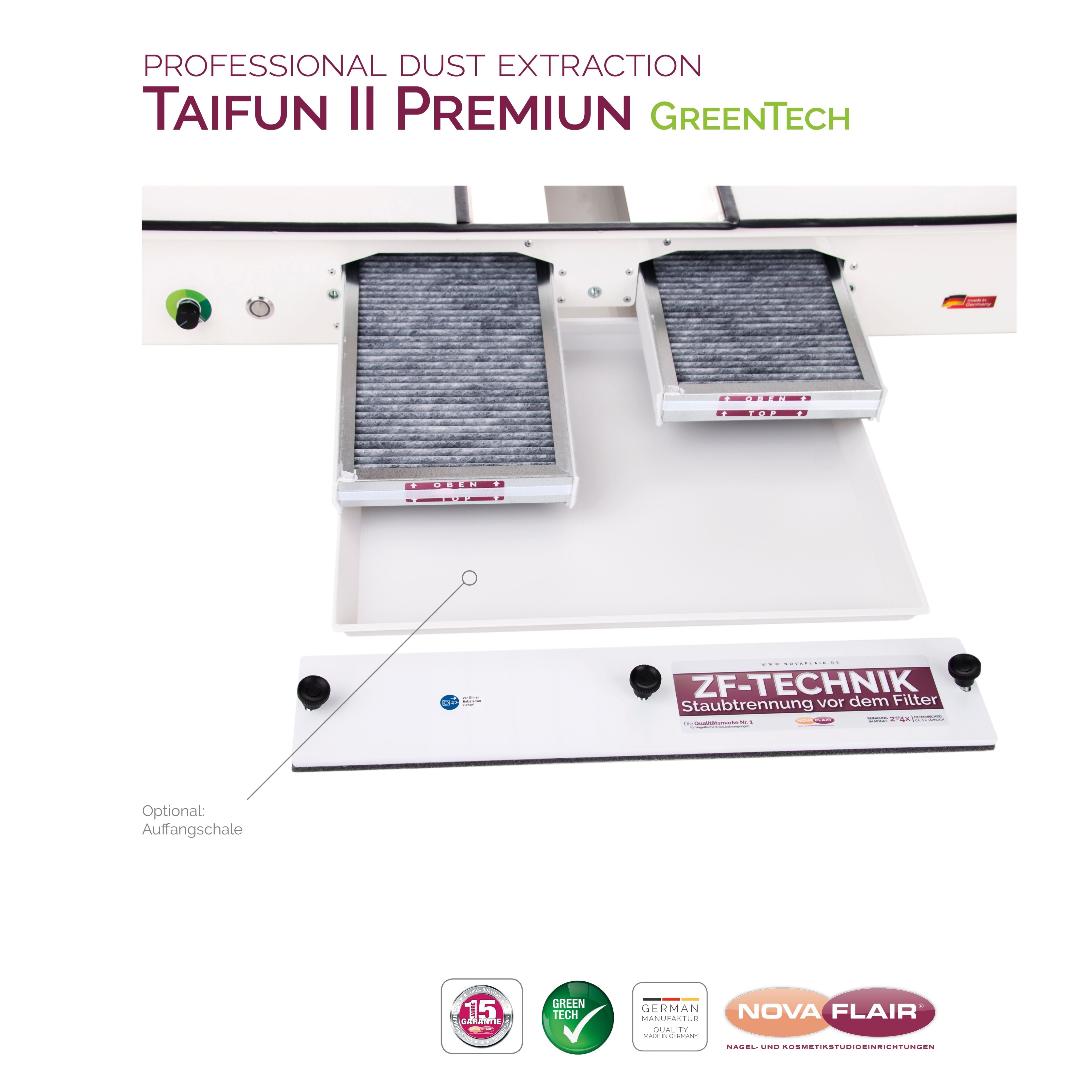 Nova Flair Taifun T2 Dust Collector - Creata Beauty - Professional Beauty Products