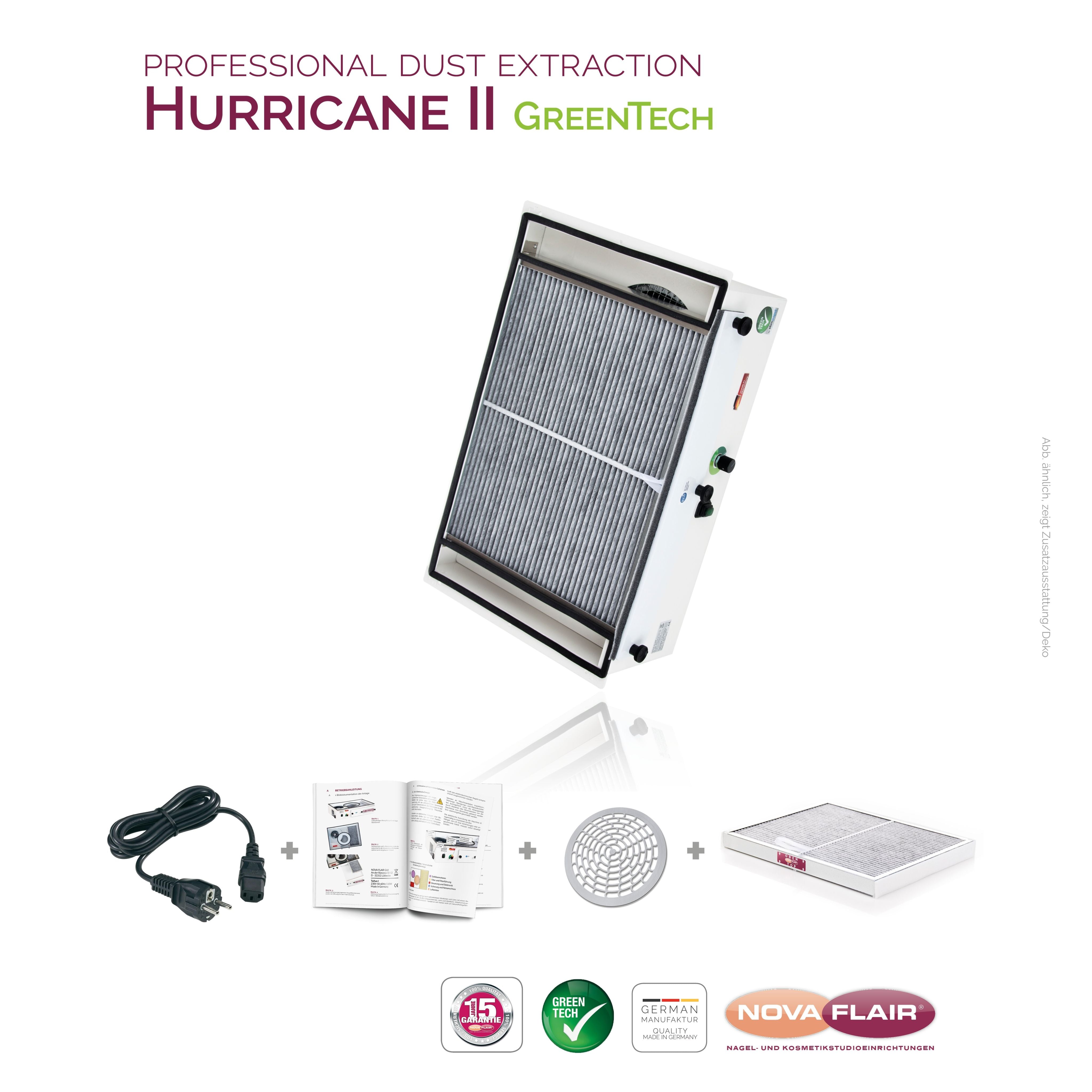 Nova Flair Hurricane H2 Dust Collector - Creata Beauty - Professional Beauty Products