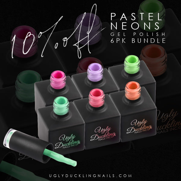 Ugly Duckling Gel Polish Kit - #281 - 286 - Pastel Neons Collection