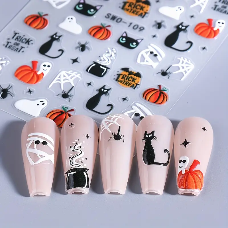 Creata Beauty Nail Decals - 3D Halloween Theme