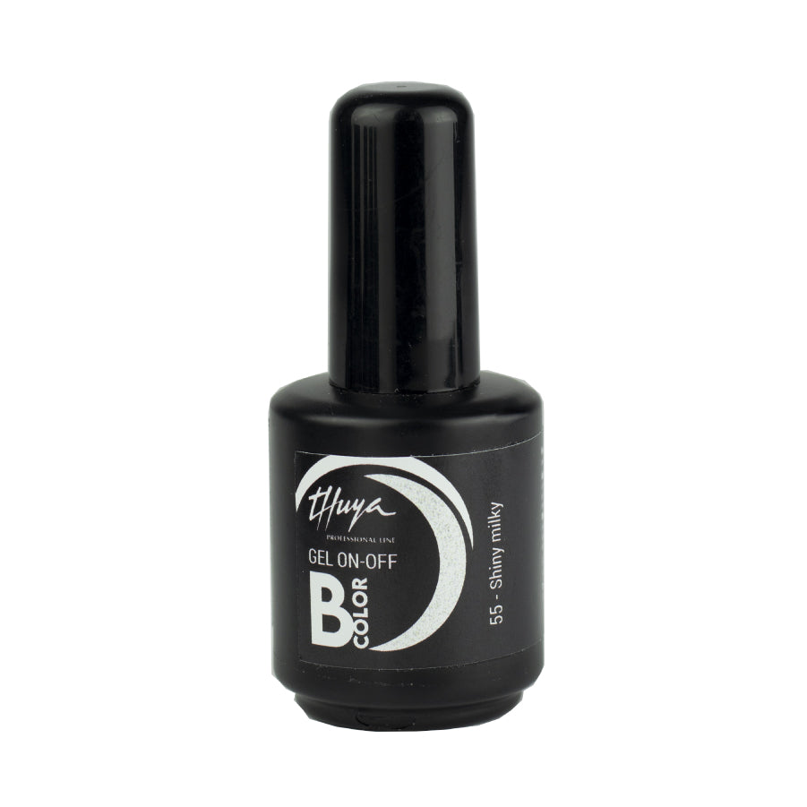 Thuya Nail Gel Polish - On-Off B-Color - #55 Shiny Milky