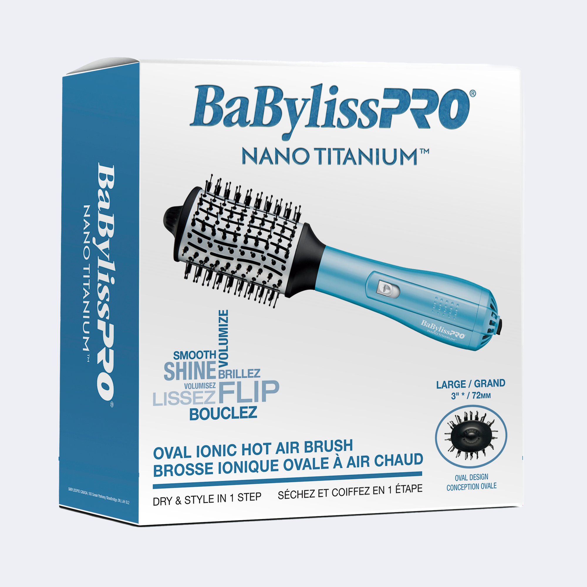 BaBylissPRO® Nano-Titanium™ Large Oval Ionic Hot Air Brush