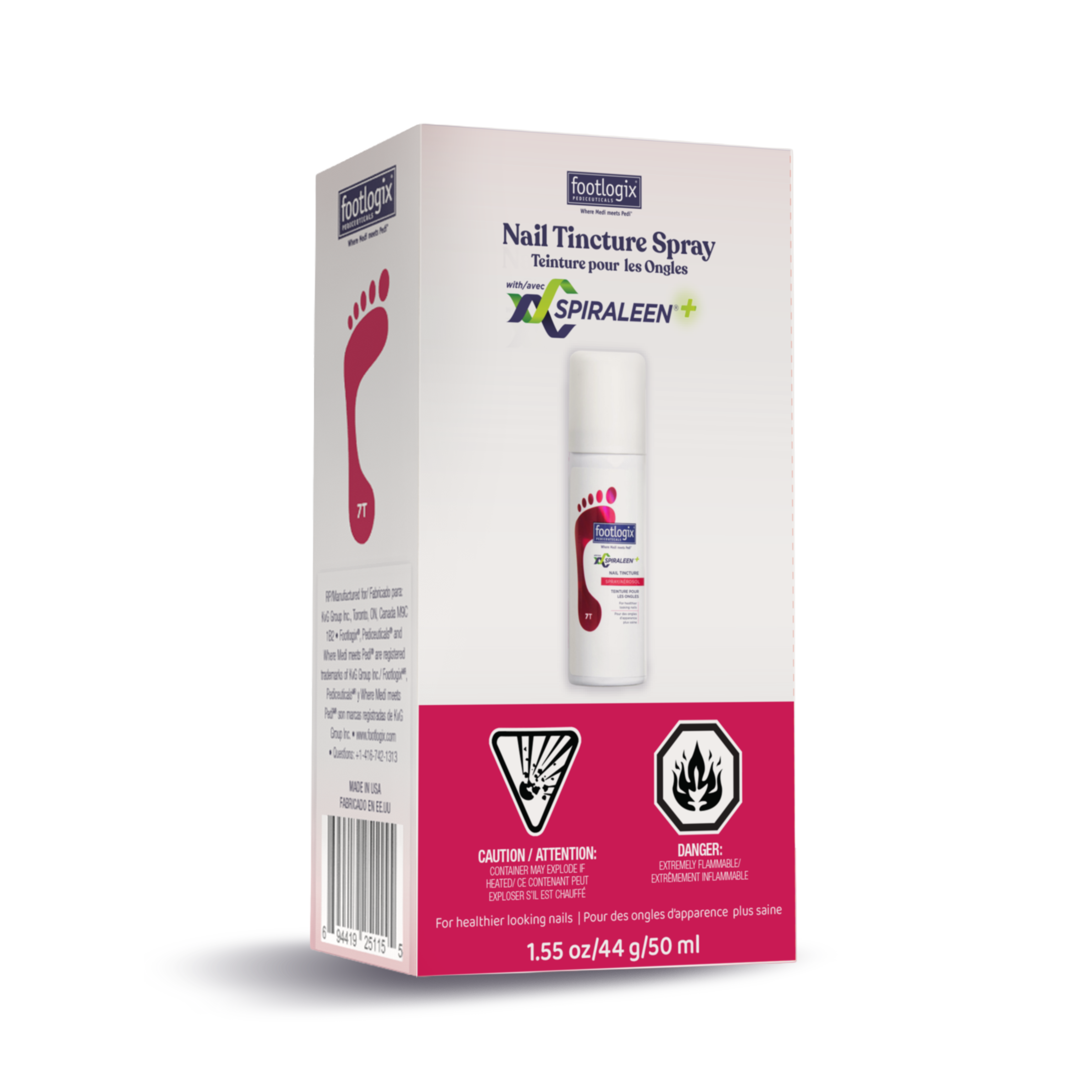 Footlogix #07T Nail Tincture Spray with Spiraleen
