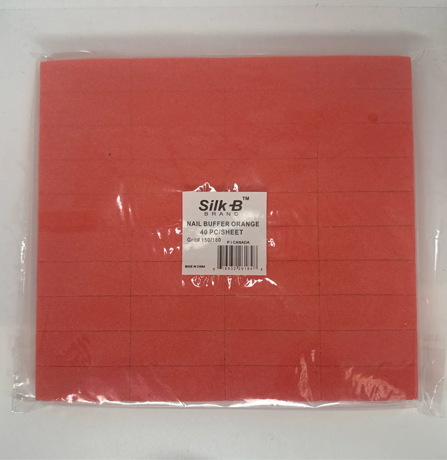Silk B - Nail Buffer Sheet Orange 40pk