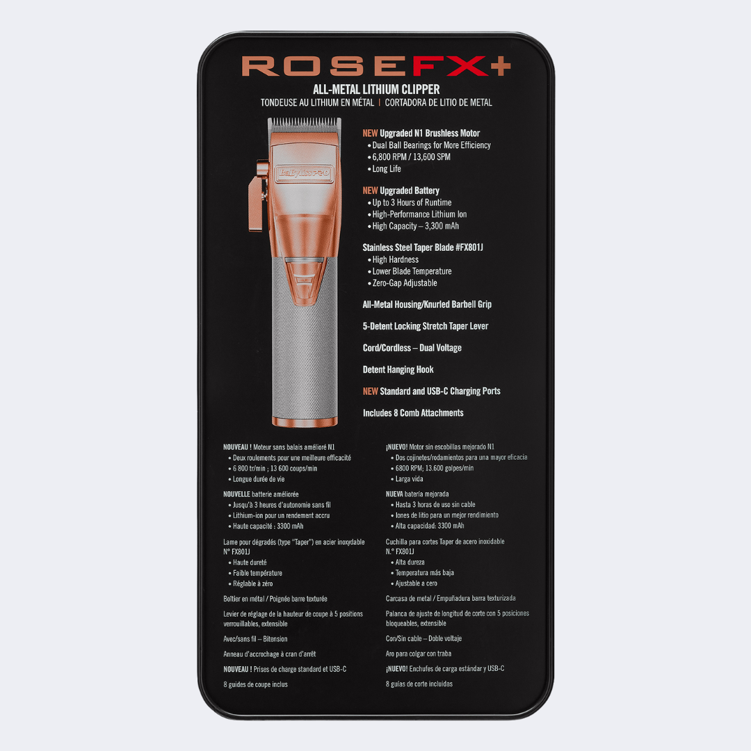 BaBylissPRO® ROSEFX+ Metal Lithium Clipper