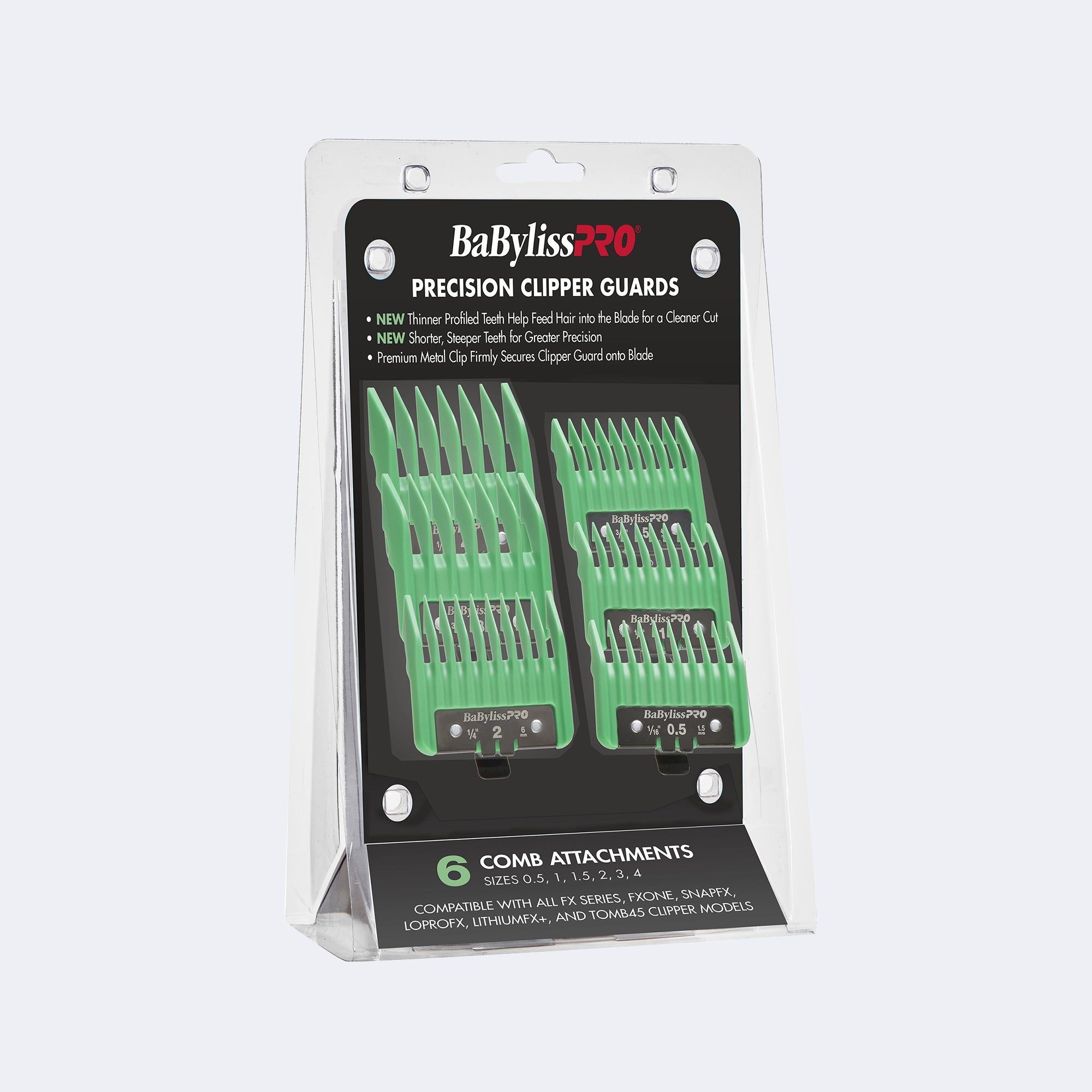 BaBylissPRO® Precision Clipper Guards (Green)