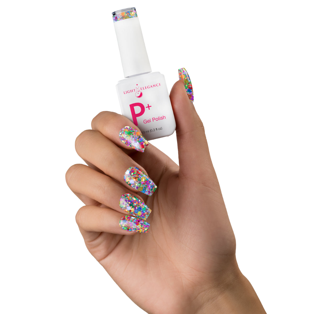 Light Elegance P+ Soak Off Glitter Gel - Everyone's a Critic :: New Packaging - Creata Beauty - Professional Beauty Products