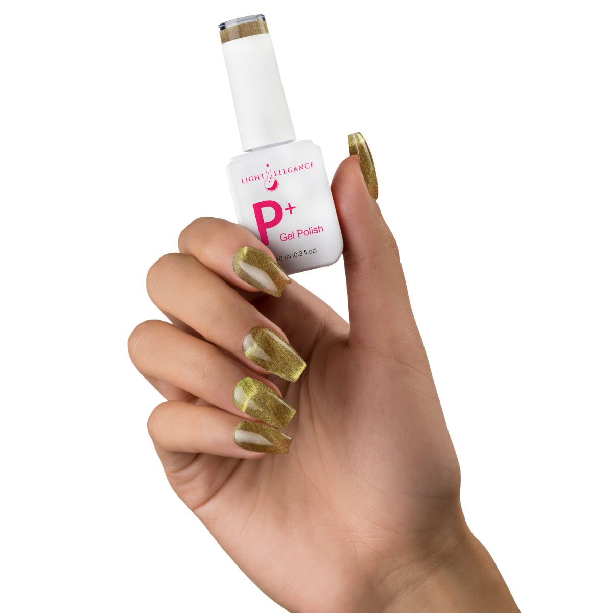 Light Elegance P+ Cat Eye Gel Polish - Golden Kitty