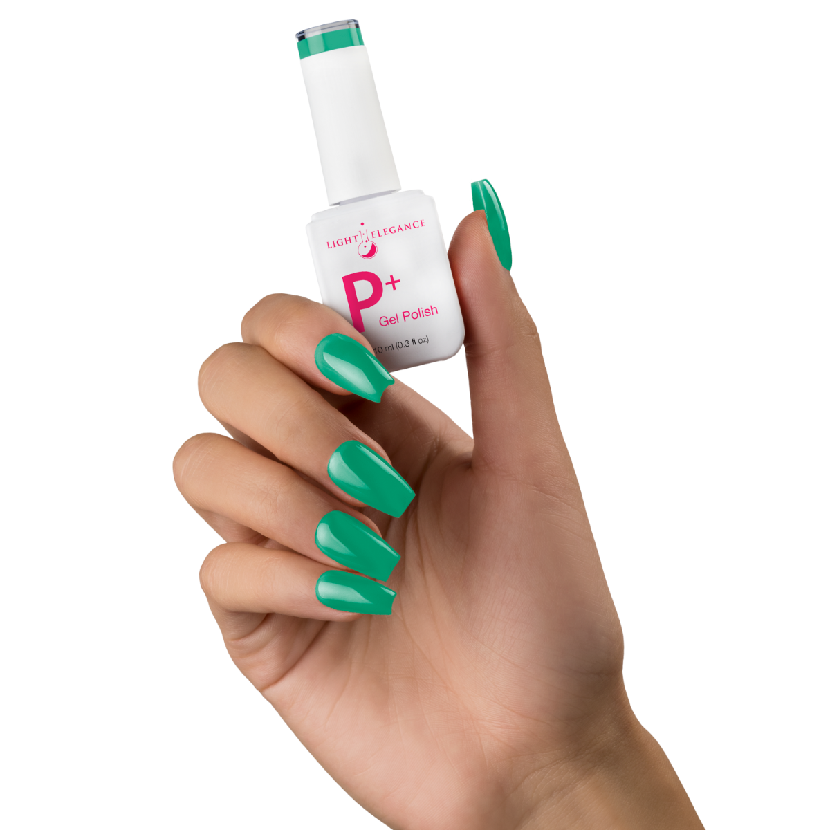 Light Elegance P+ Soak Off Color Gel - Night Terror Teal :: New Packaging - Creata Beauty - Professional Beauty Products