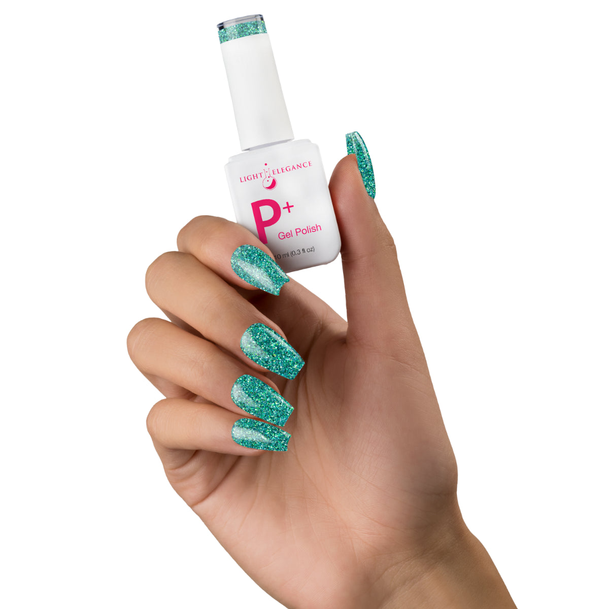 Light Elegance P+ Soak Off Glitter Gel - Standing Ovation :: New Packaging - Creata Beauty - Professional Beauty Products