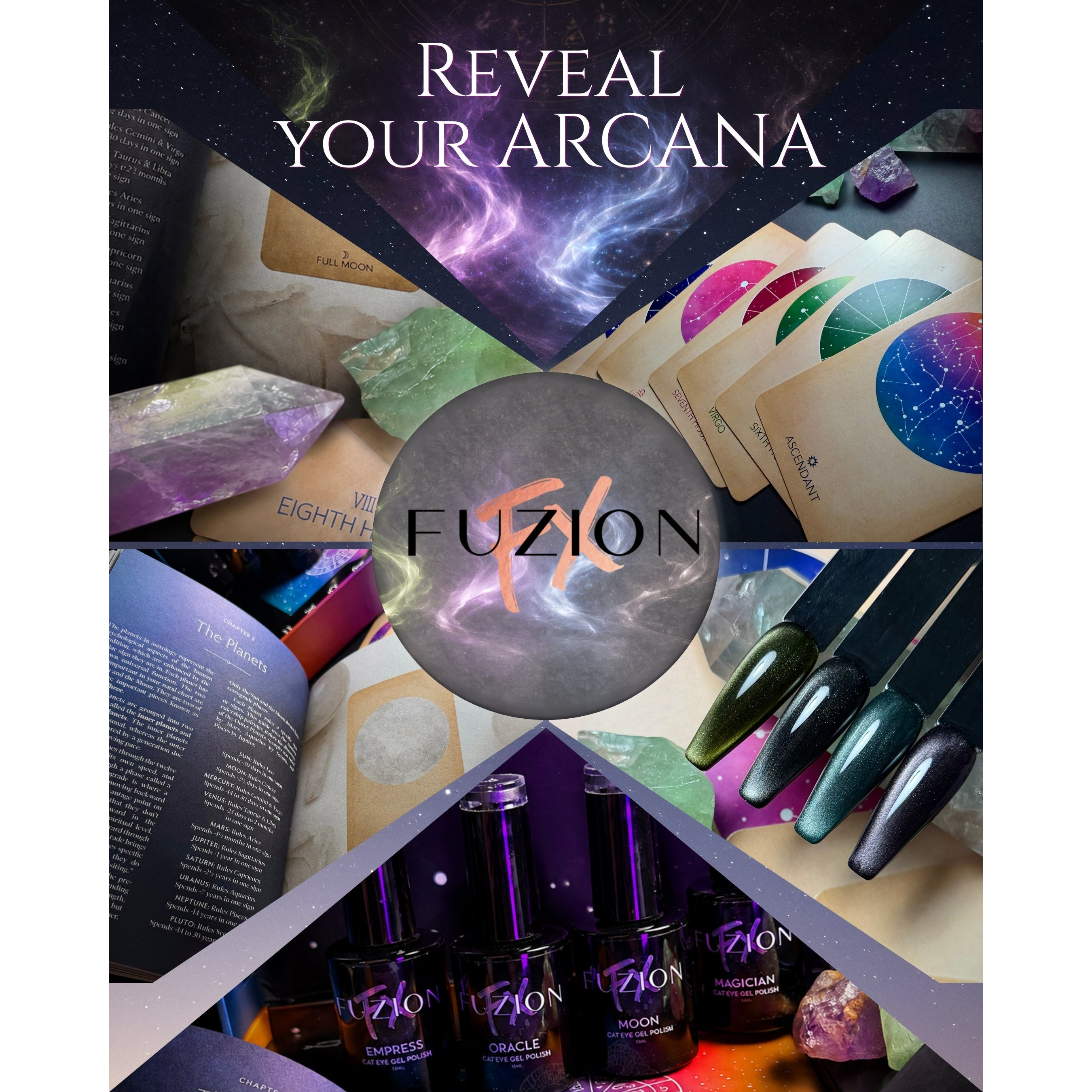Fuzion FX - Gel Polish Collection | Cat Eye | Fall 2026 | Arcana | 4 x 15ml