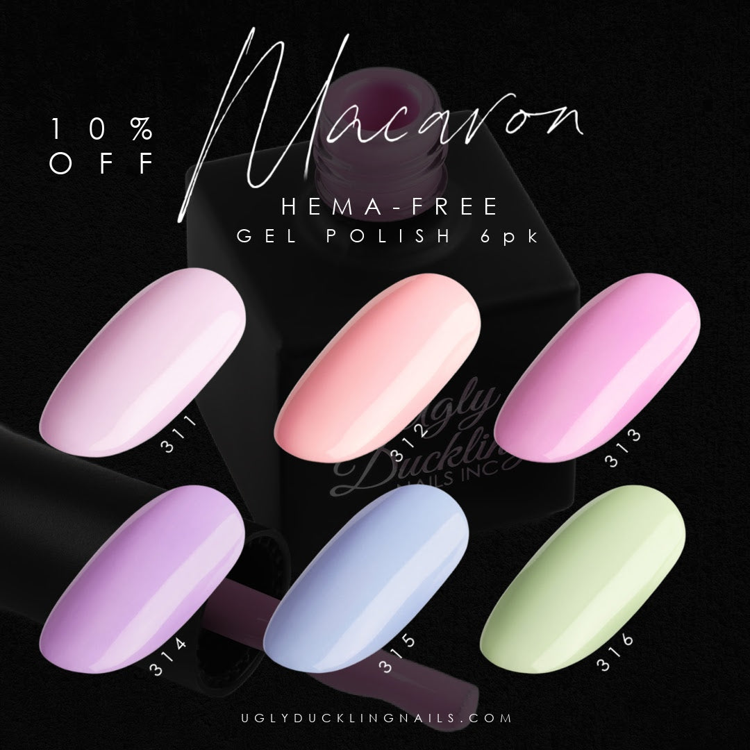 Ugly Duckling Gel Polish Kit - #311 - 316 - Macaron