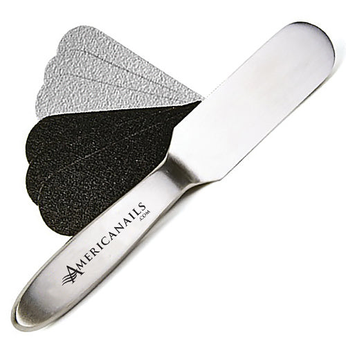 Americanails Stainless Steel Pedicure File + Replacement Strips