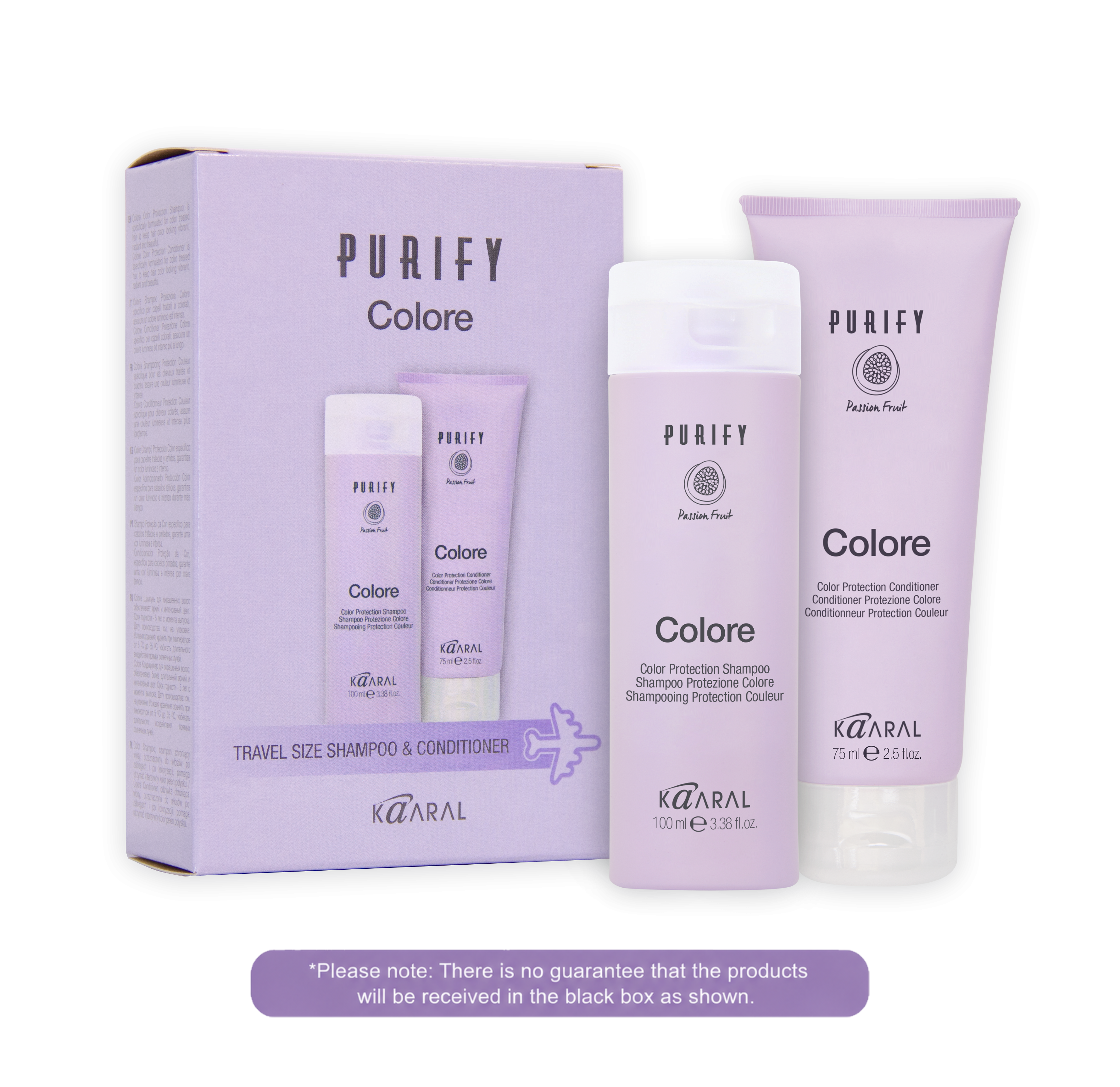 Purify Colore Shampoo + Conditioner Travel Kit - By Kaaral