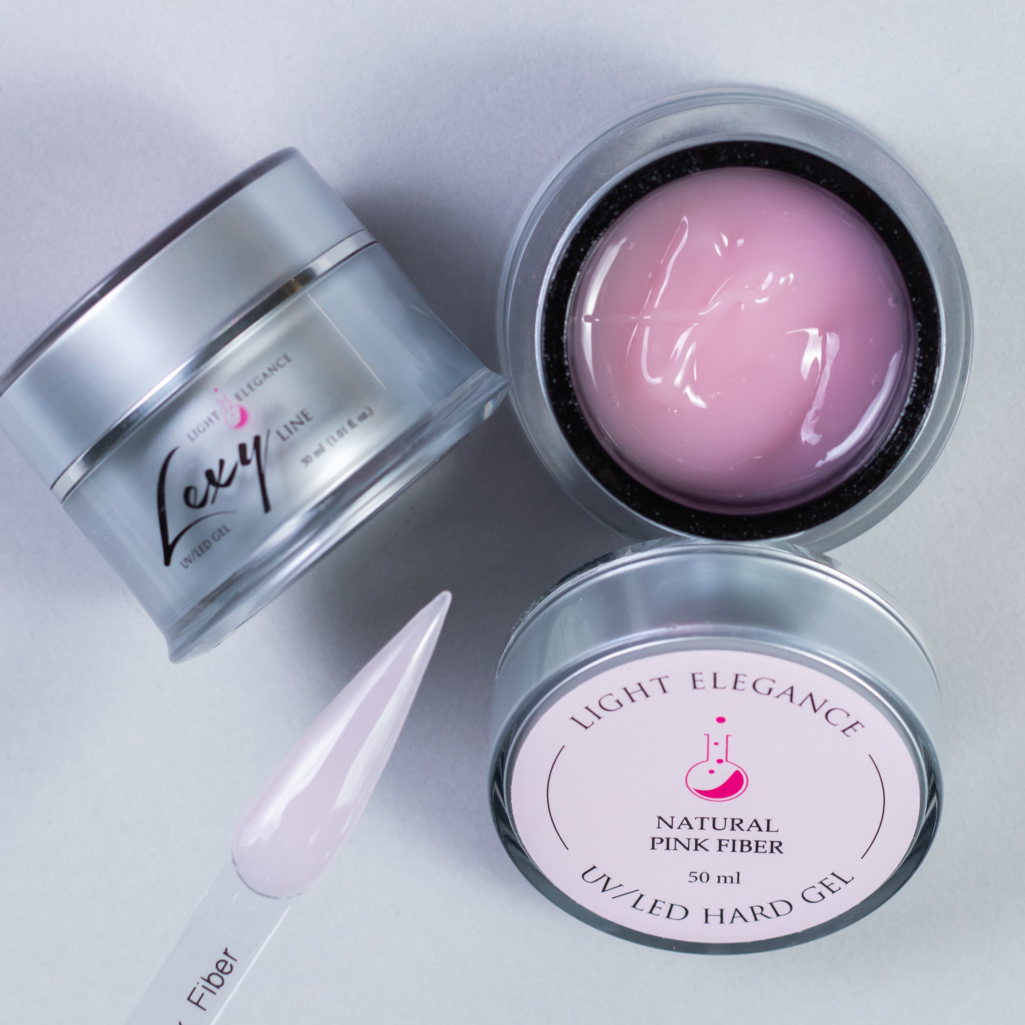 Light Elegance Lexy Line Gel - Natural Pink Fiber
