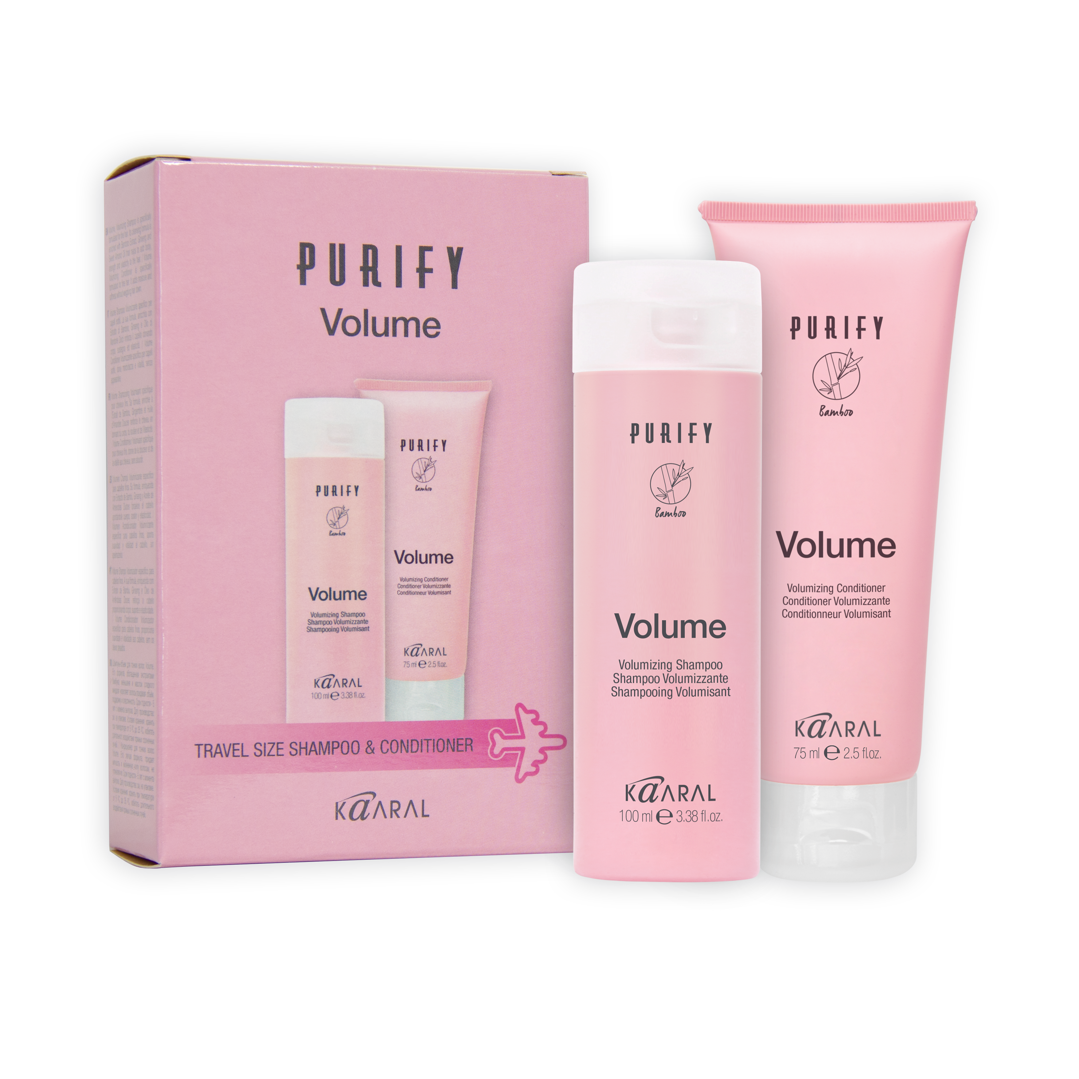 Purify Volume Shampoo + Conditioner Travel Kit - By Kaaral