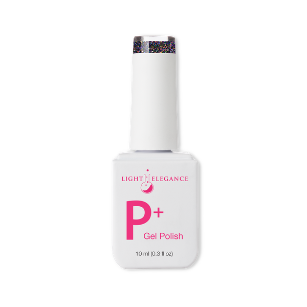 Light Elegance P+ Glitter Gel Polish - Filthy Witch