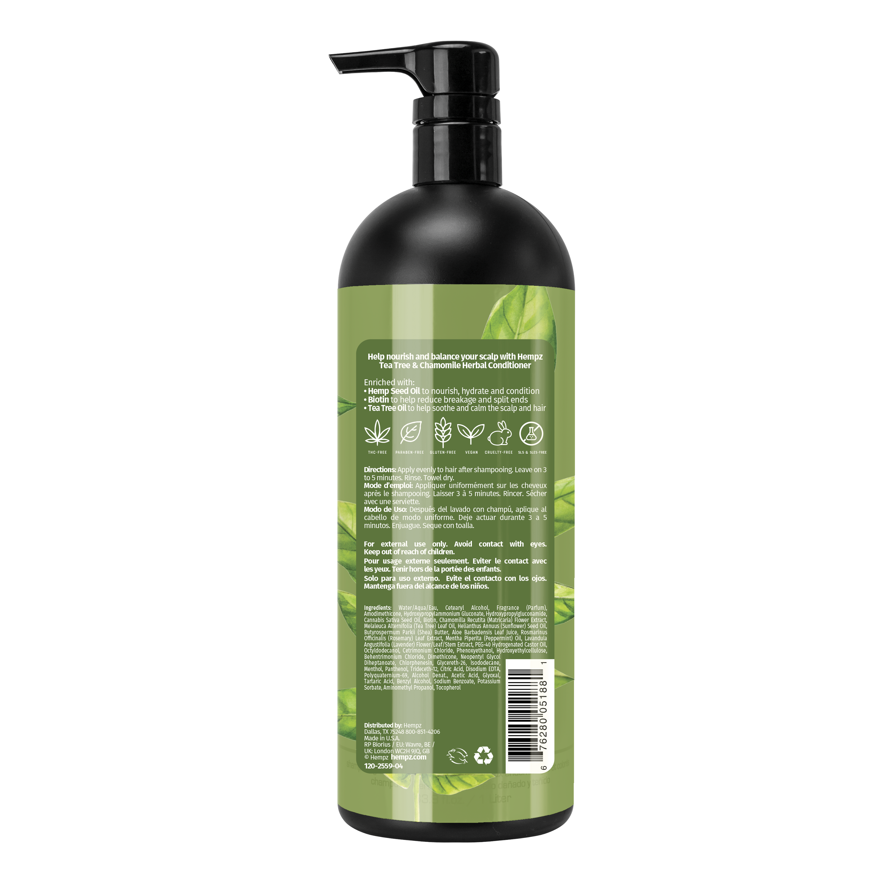 Hempz Tea Tree & Chamomile Herbal Conditioner - Creata Beauty - Professional Beauty Products