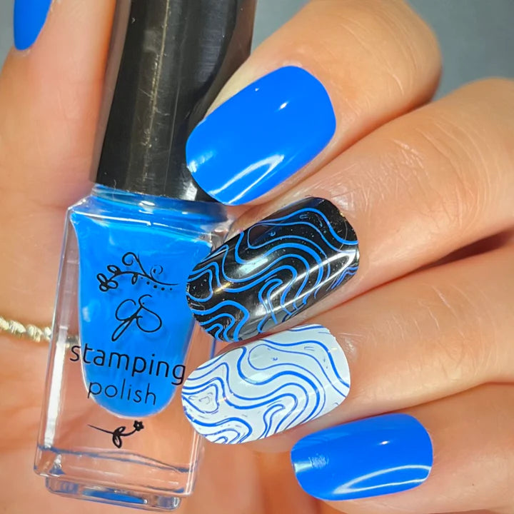 Clear Jelly Stamper Polish - CJS 010 Gotta Be Blue - Creata Beauty - Professional Beauty Products
