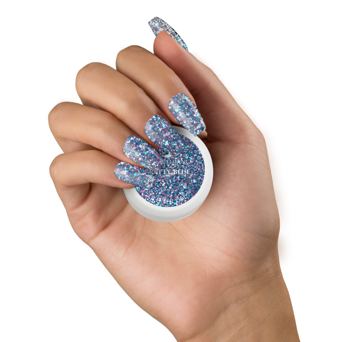 Light Elegance Glitter Gel - Bratty Blue