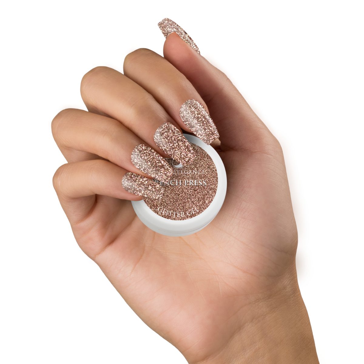 Light Elegance Glitter Gel - French Press :: New Packaging - Creata Beauty - Professional Beauty Products