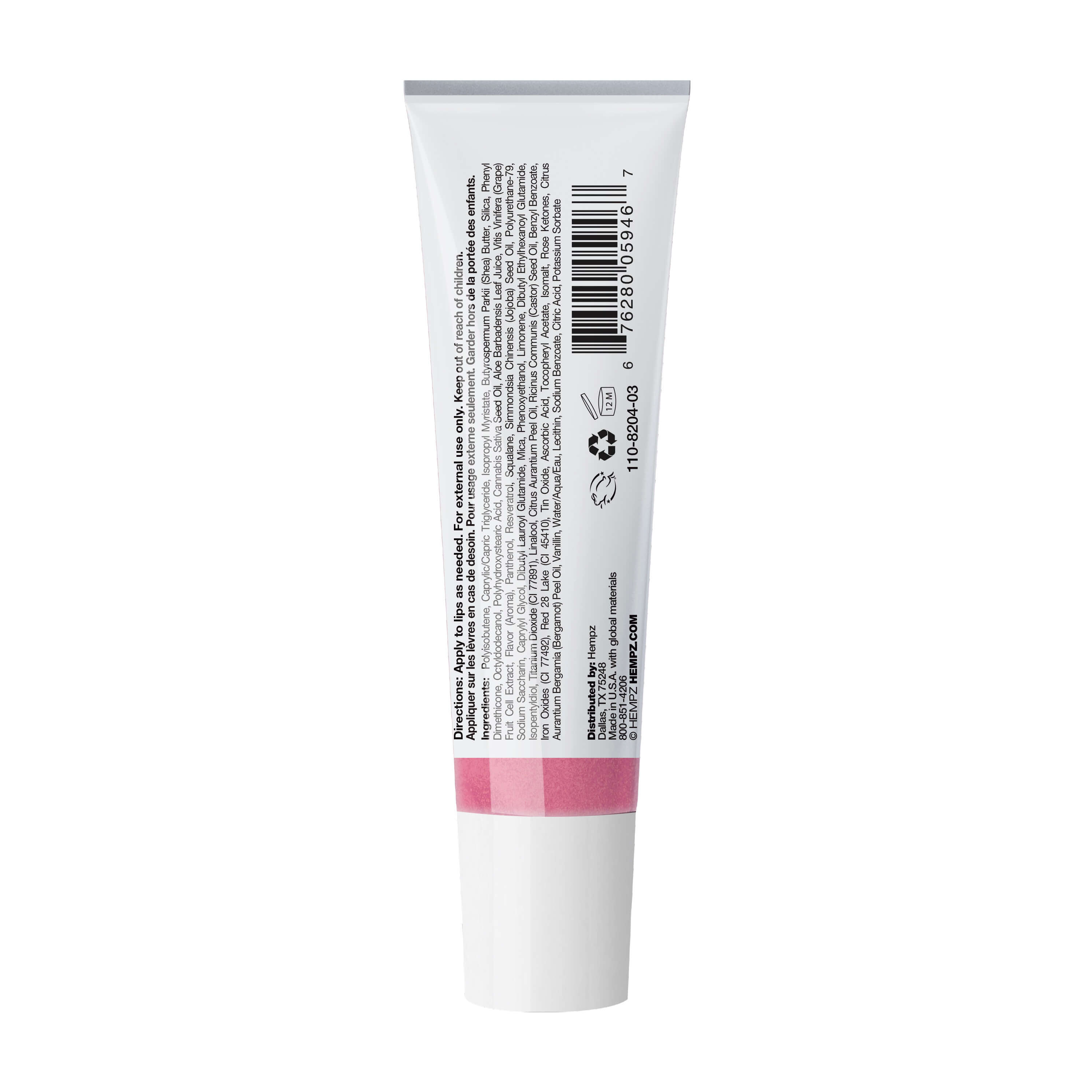 Hempz - Rosé All Day Lip Gloss with Shimmer