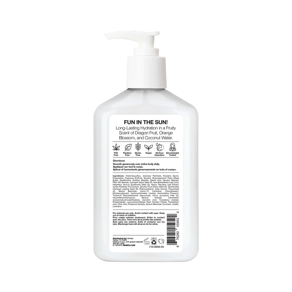 Hempz - Palm Breeze Body Moisturizer 8.5oz