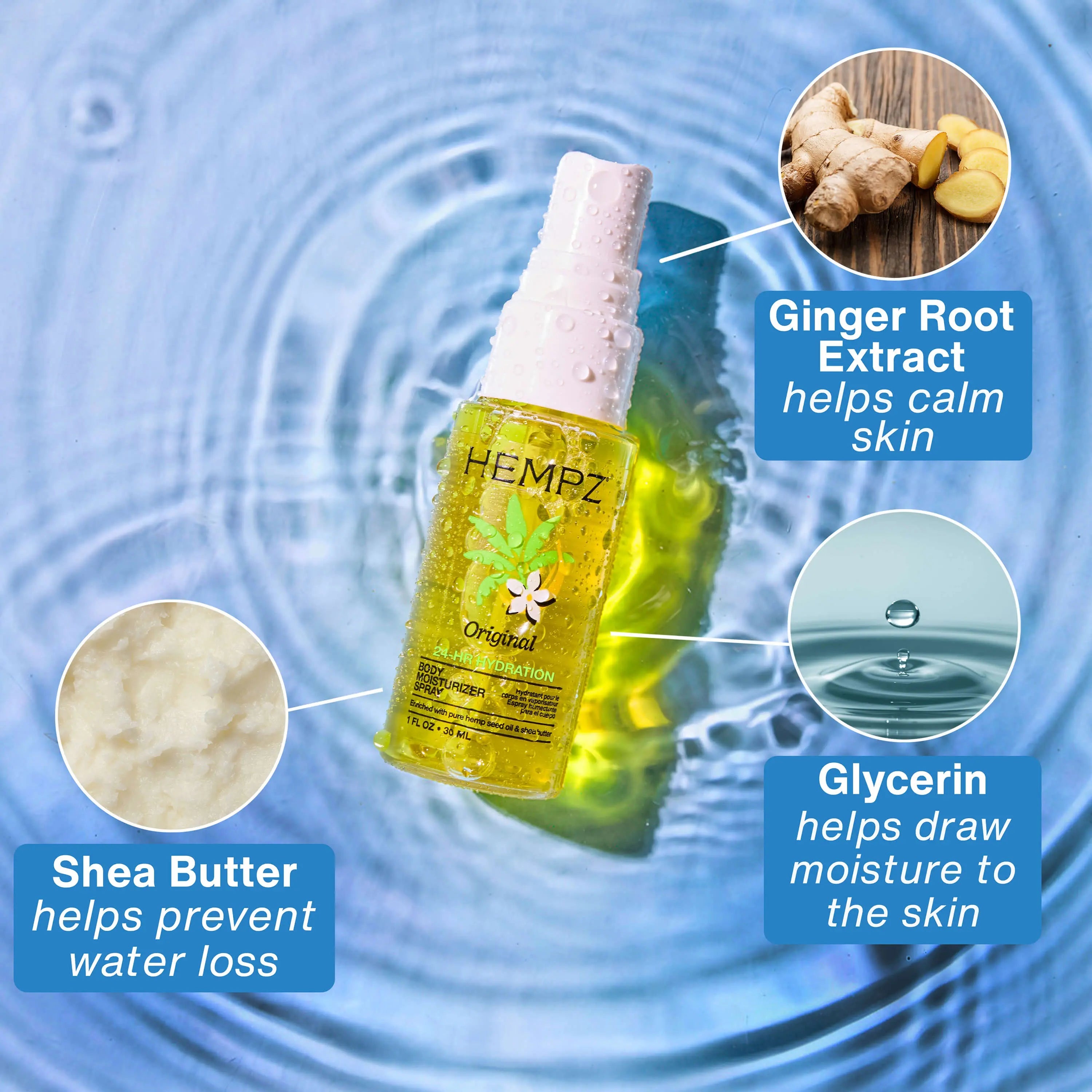 Hempz - Original Floral/Banana Moisturizing Body Fragrance Spray