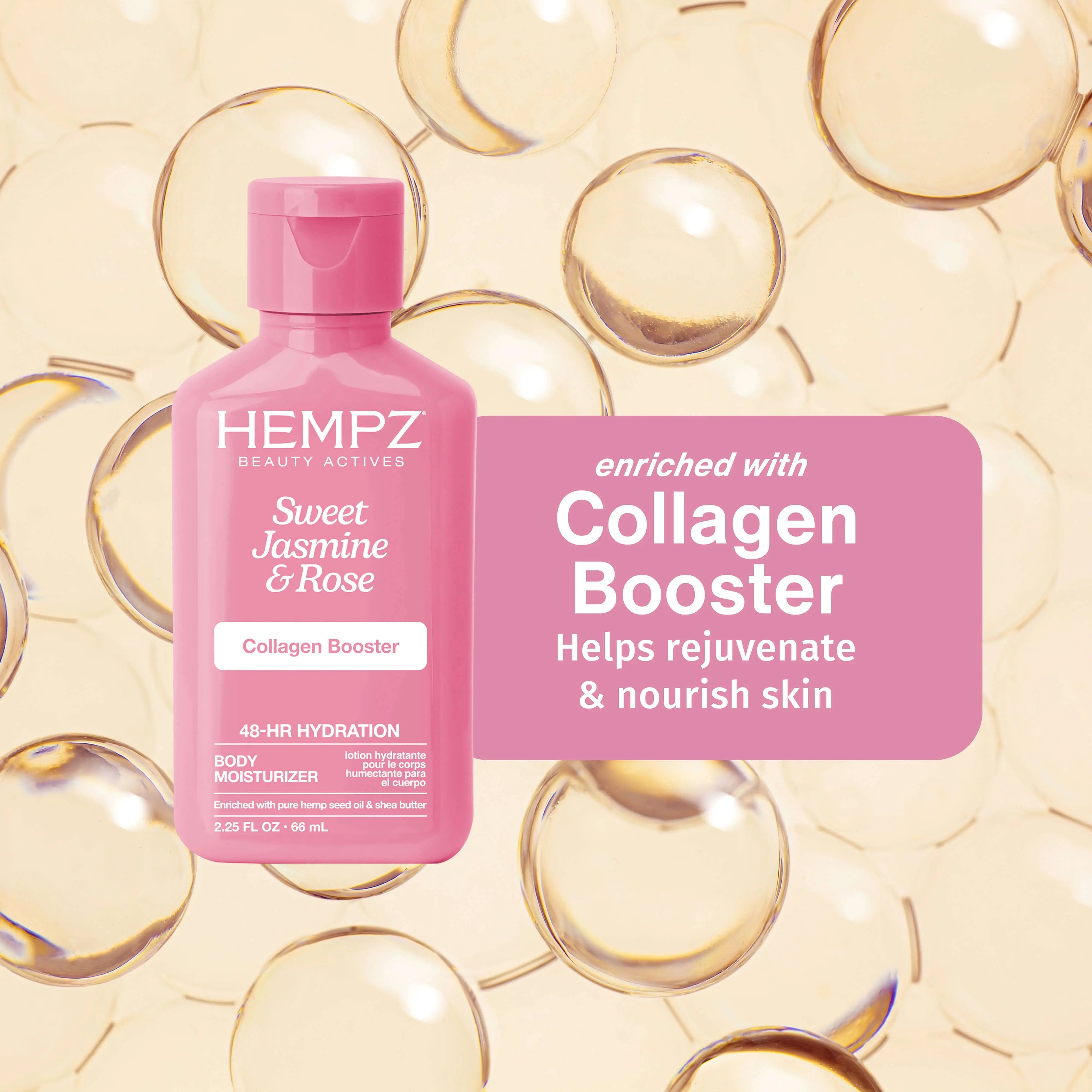 Hempz - Beauty Actives Sweet Jasmine & Rose Moisturizing Body Lotion with Collagen Booster