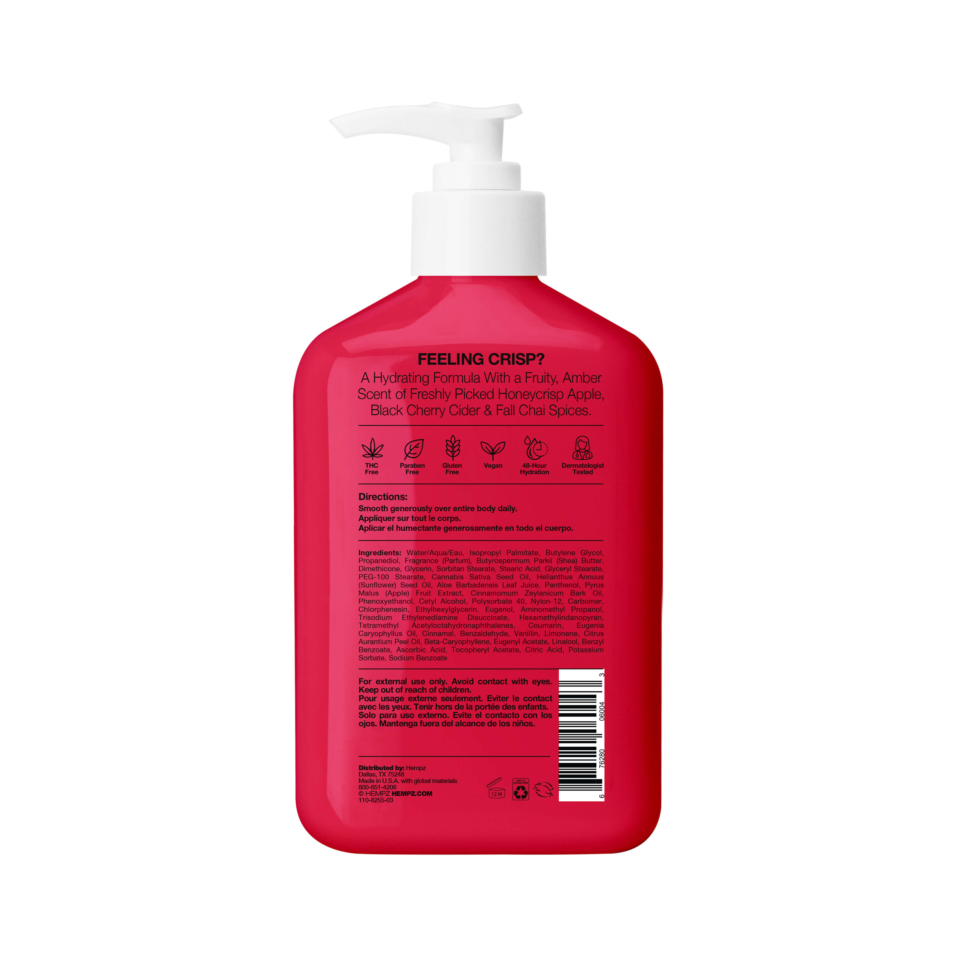 Hempz - Honeycrisp Apple & Cherry Chai Moisturizing Body Lotion