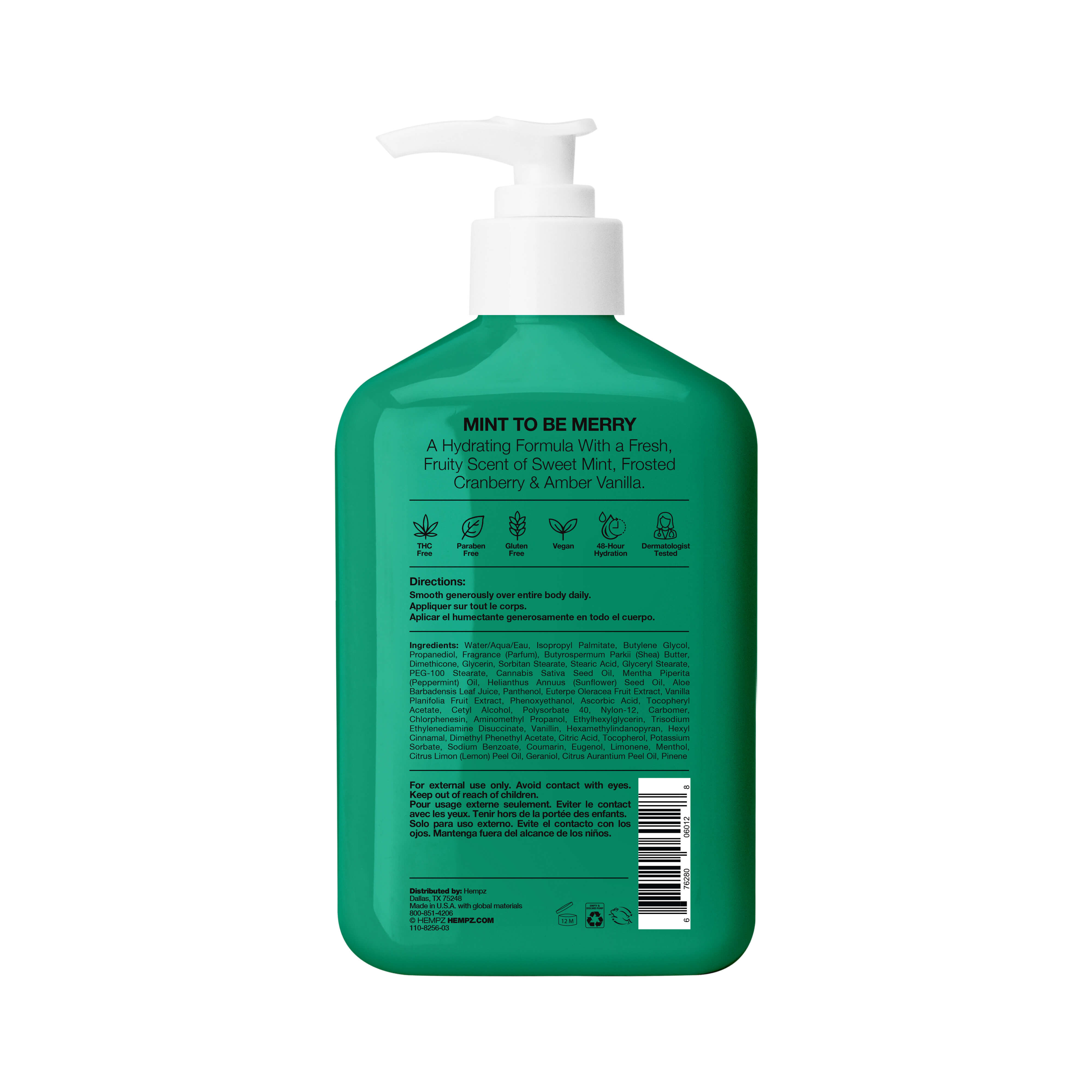 Hempz - Winter Mint & Frosted Cranberry Moisturizing Body Lotion