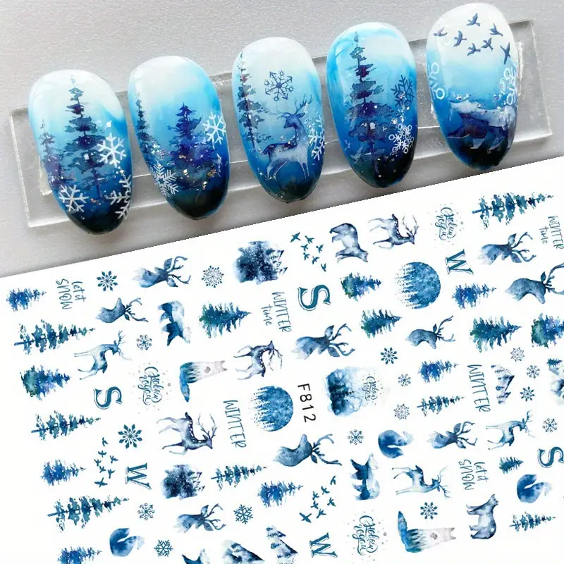 Creata Beauty Nail Decals - Winter Theme