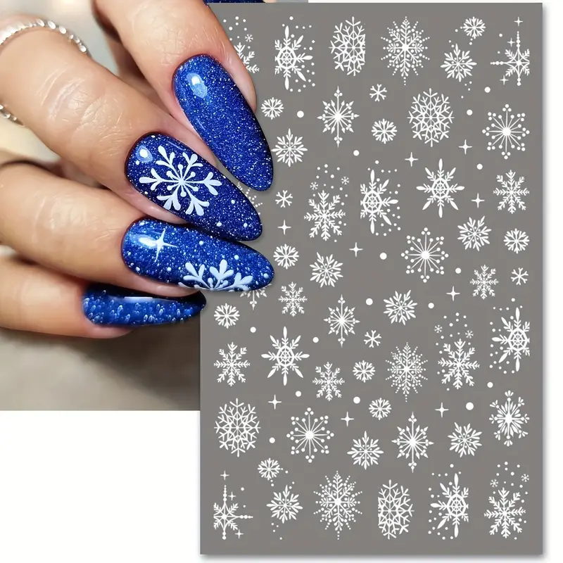 Creata Beauty Nail Decals - 3D Christmas Snowflake