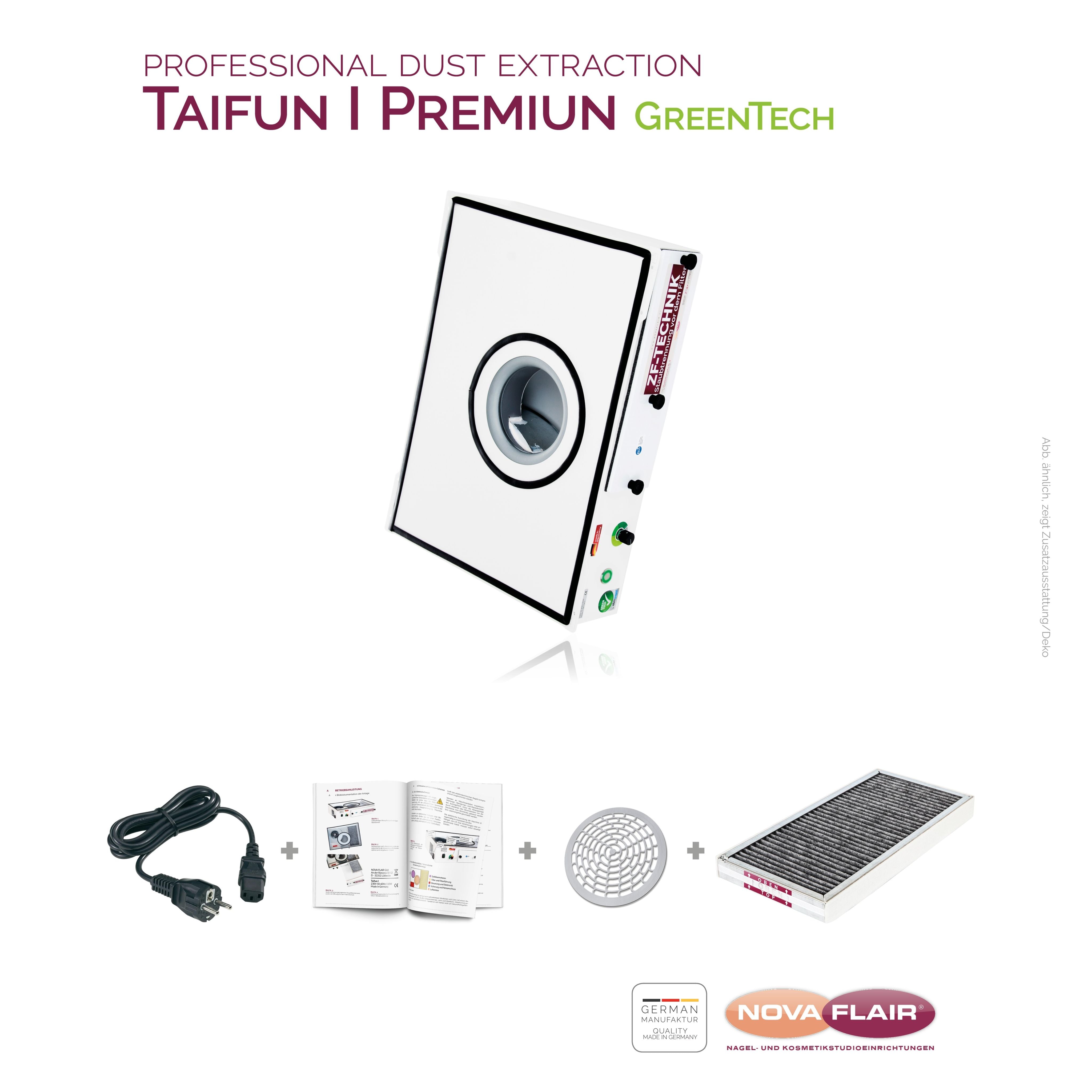 Nova Flair Taifun T1 Dust Collector - Creata Beauty - Professional Beauty Products