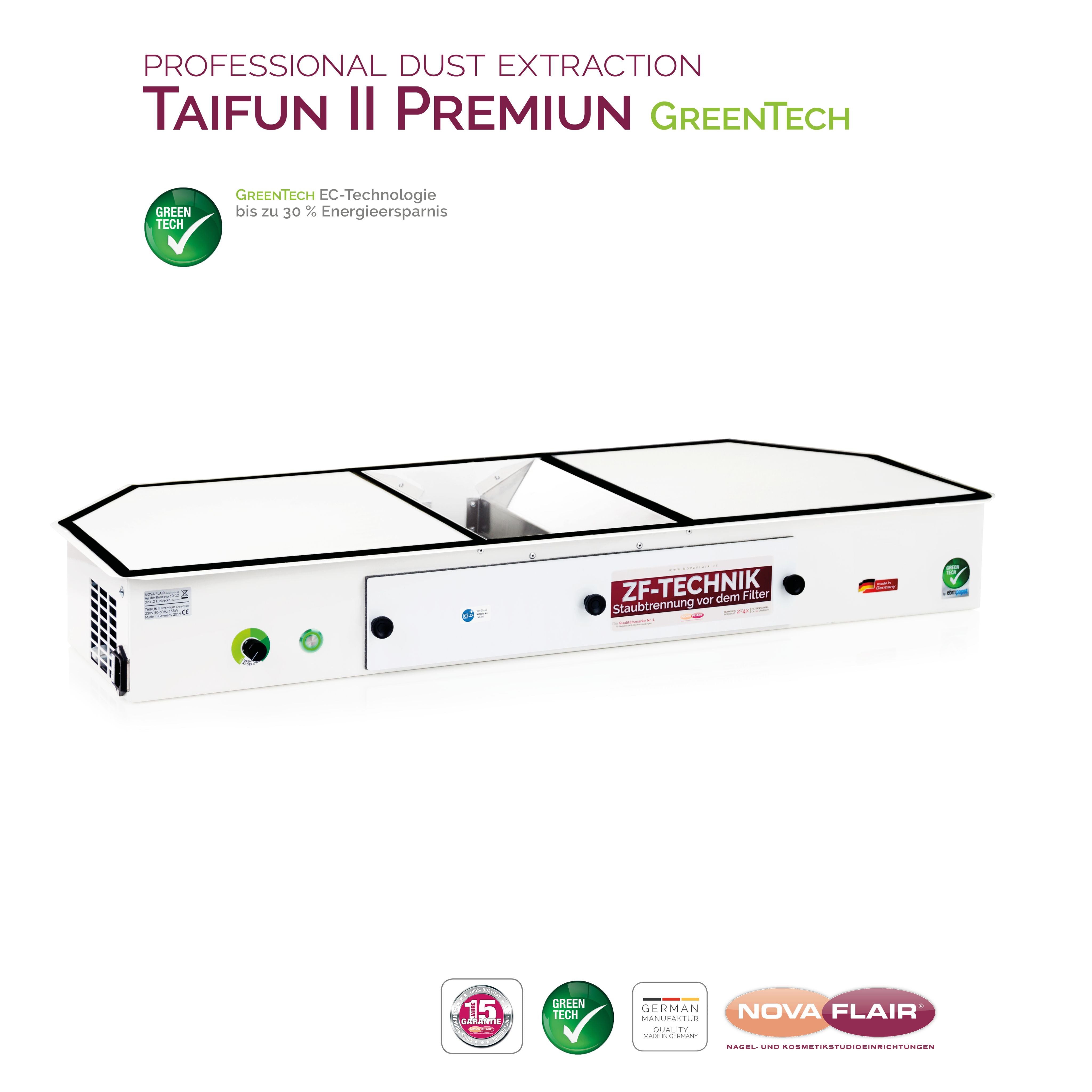 Nova Flair Taifun T2 Dust Collector - Creata Beauty - Professional Beauty Products