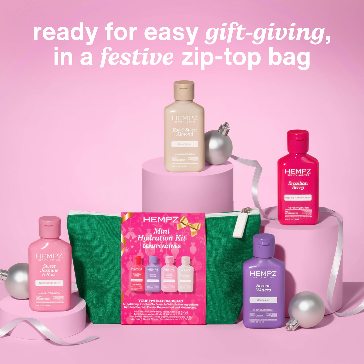 Hempz - Mini Hydration Moisturizing Beauty Actives Body Lotion Gift Set