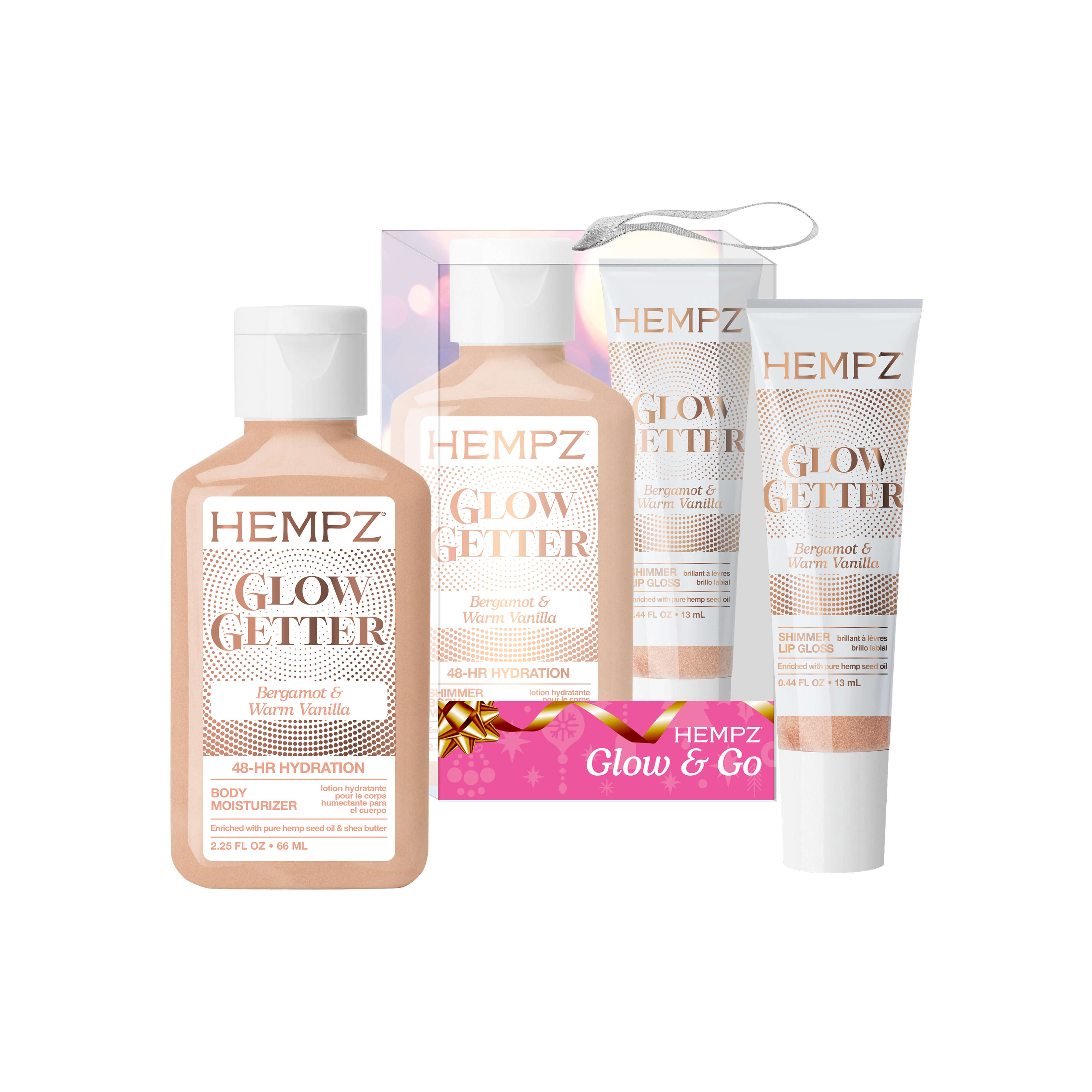 Hempz - Glow & Go Glow Getter Moisturizing Shimmer Mini Lotion & Lip Balm Gift Set
