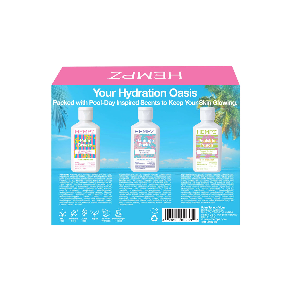 Hempz - Palm Springs Vibes Limited Edition Mini Lotion Trio