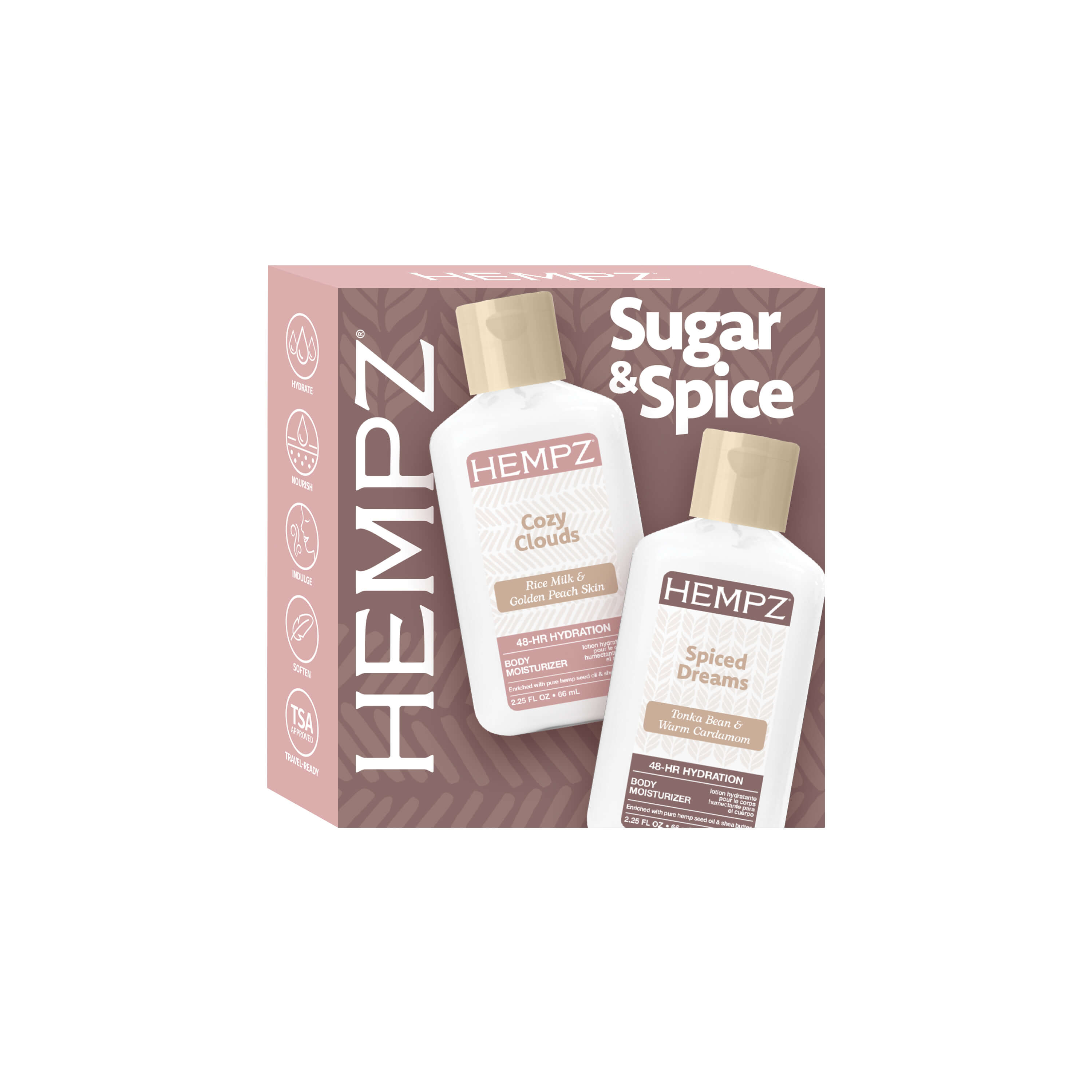 Hempz Sugar & Spice Mini Moisturizing Body Lotion Kit